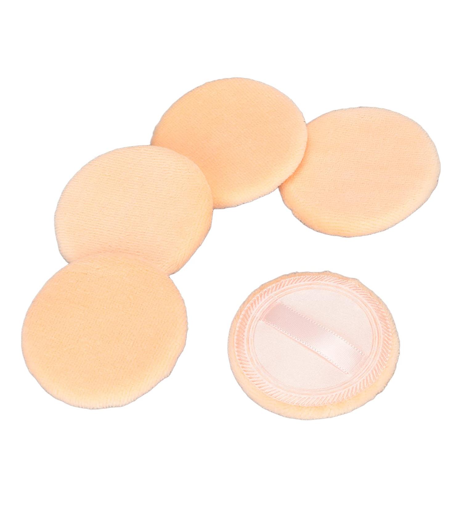 Soft Texture Washable Powder Puff - 5pcs Face Makeup Puff in Orange | International Shipping Available - Buy Online on SooperMarket.com