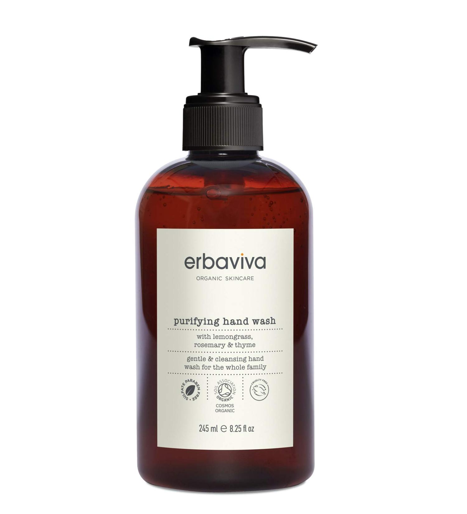 Erbaviva Purifying Hand Wash 8.25 Fl Oz - Cosmos Organic
