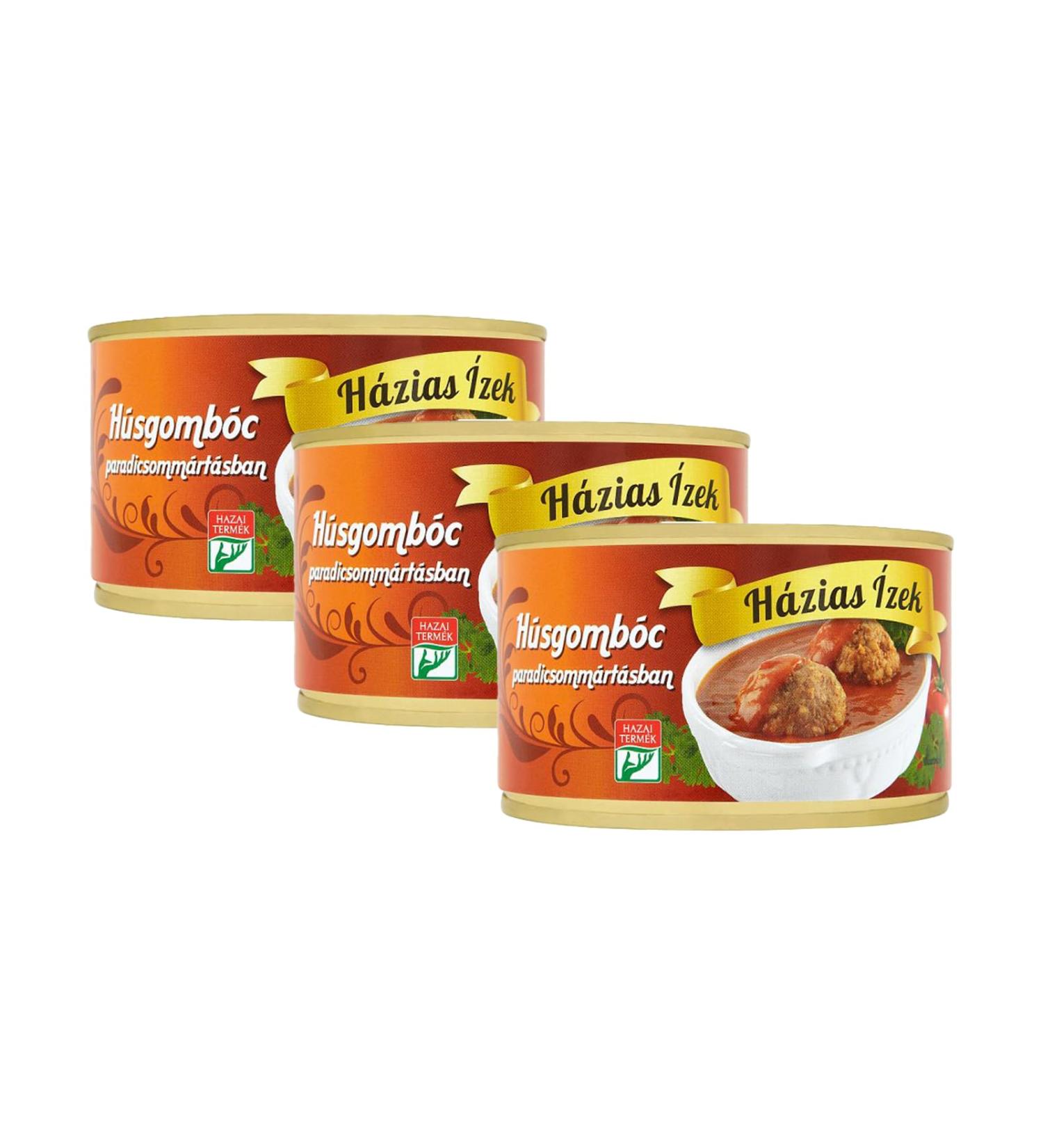 Hazias Izek Hungarian Style Meatballs In Tomato Sauce 400 g Pack of 3