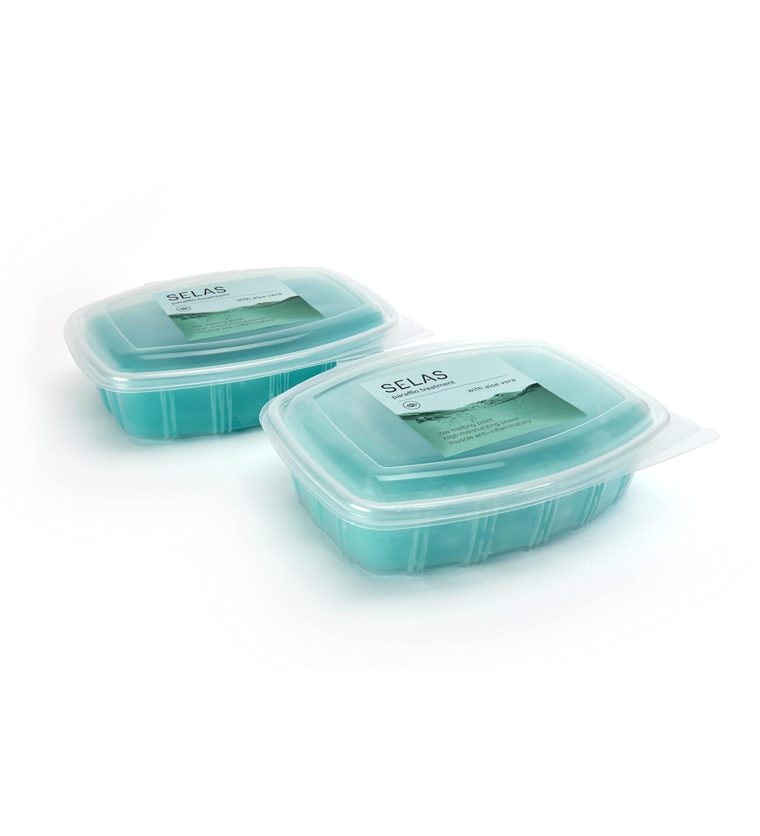 Aloe Vera Paraffin Wax Bath. Pack 2.600 ml (980g x 2) Selas. for Therapeutic and Aesthetic Treatment of Hands and feet. - Buy Online on SooperMarket.com