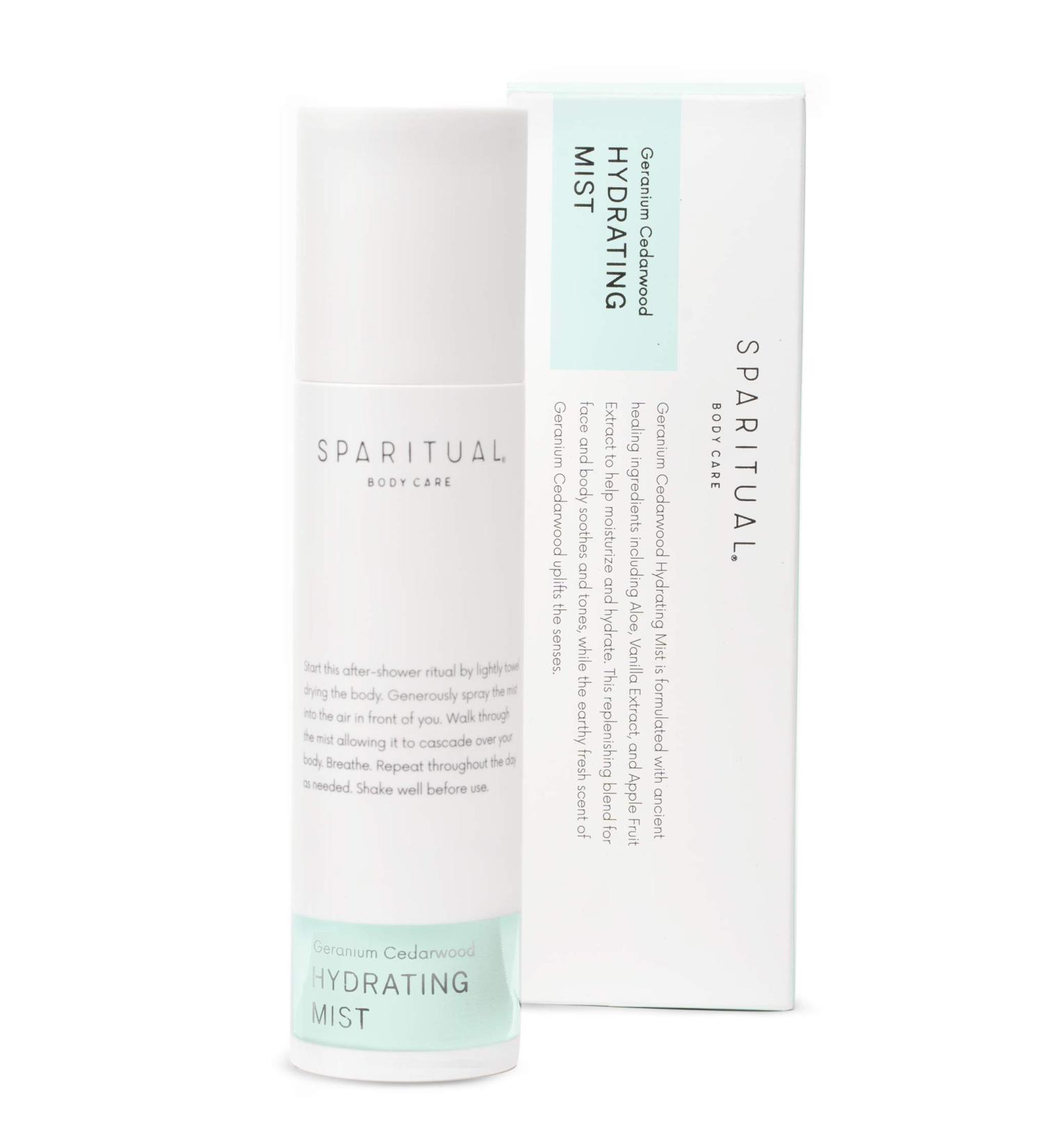 Buy SpaRitual Vegan Hydrating Mist - Geranium Cedarwood | Hydrating Facial Spray for All Skin Types - International Shipping Available - Buy Online on SooperMarket.com
