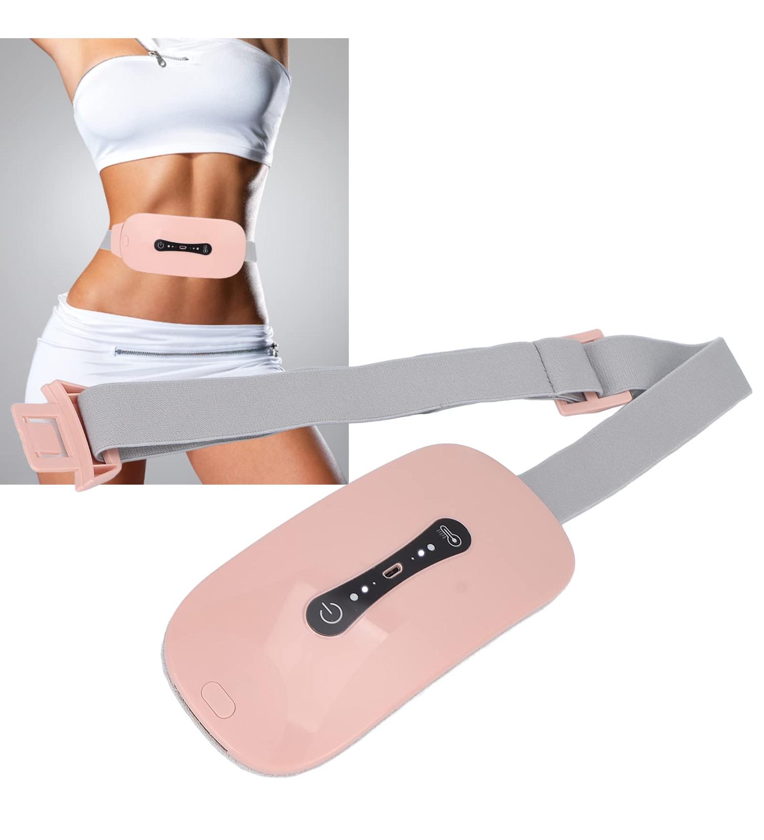Shop Electrical Heating Pillows for Menstrual Relief | Adjustable Vibration Abdominal Massage Belt in Pink - Buy Online on SooperMarket.com