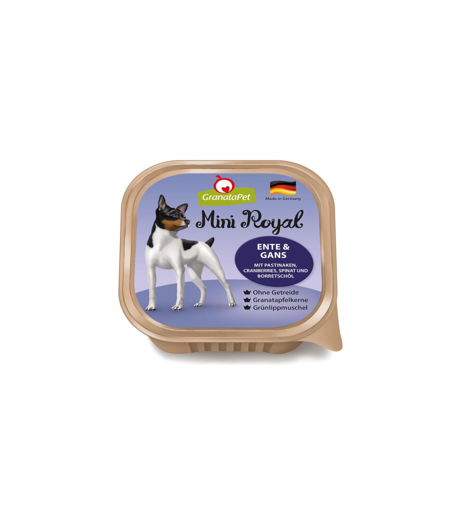 Granapet Mini Royal Duck & Goose Wet Dog Food - Grain-Free No Added Sugar 11x150g Pack for Adult Dogs - Buy Online on SooperMarket.com