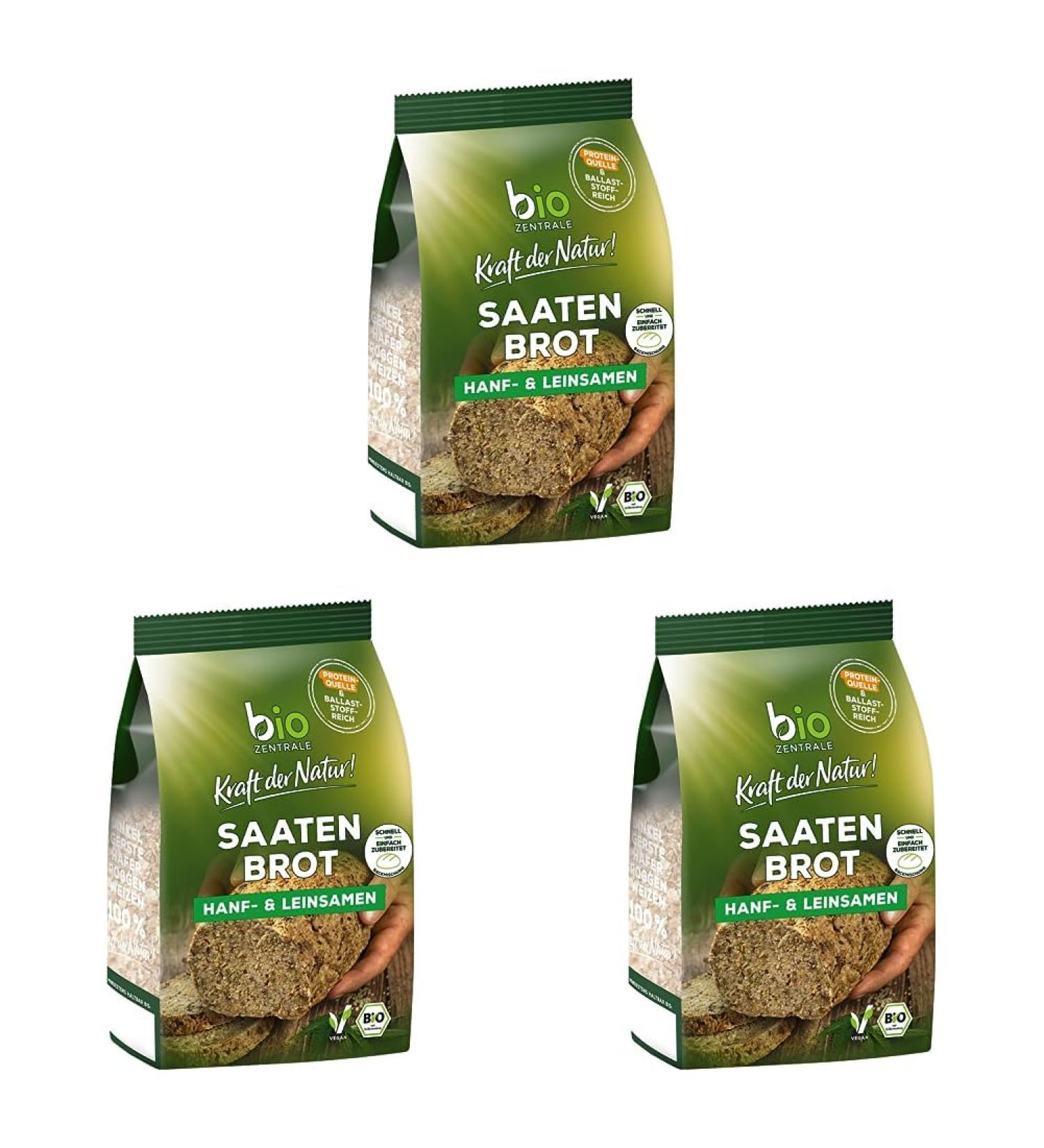 Buy Biocentral Organic Seed Bread Baking Mix | 500g | Fast & Easy | Flour & Yeast Free | High Protein | Pack of 3 - Buy Online on SooperMarket.com