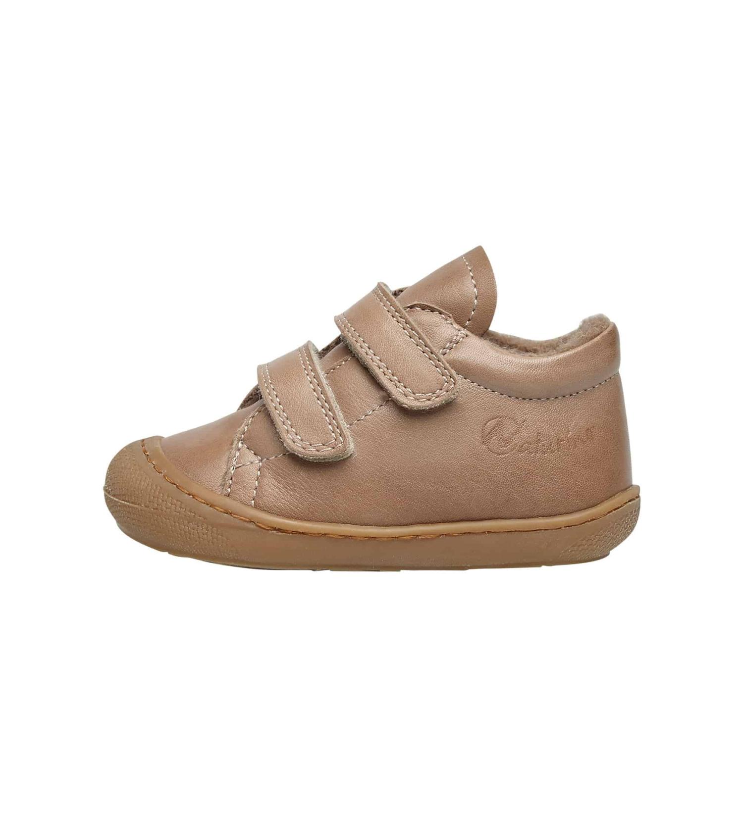 Naturino Cocoon VL Leather First Steps Shoes 7 UK Child - Gold | Premium Quality - Buy Online on SooperMarket.com