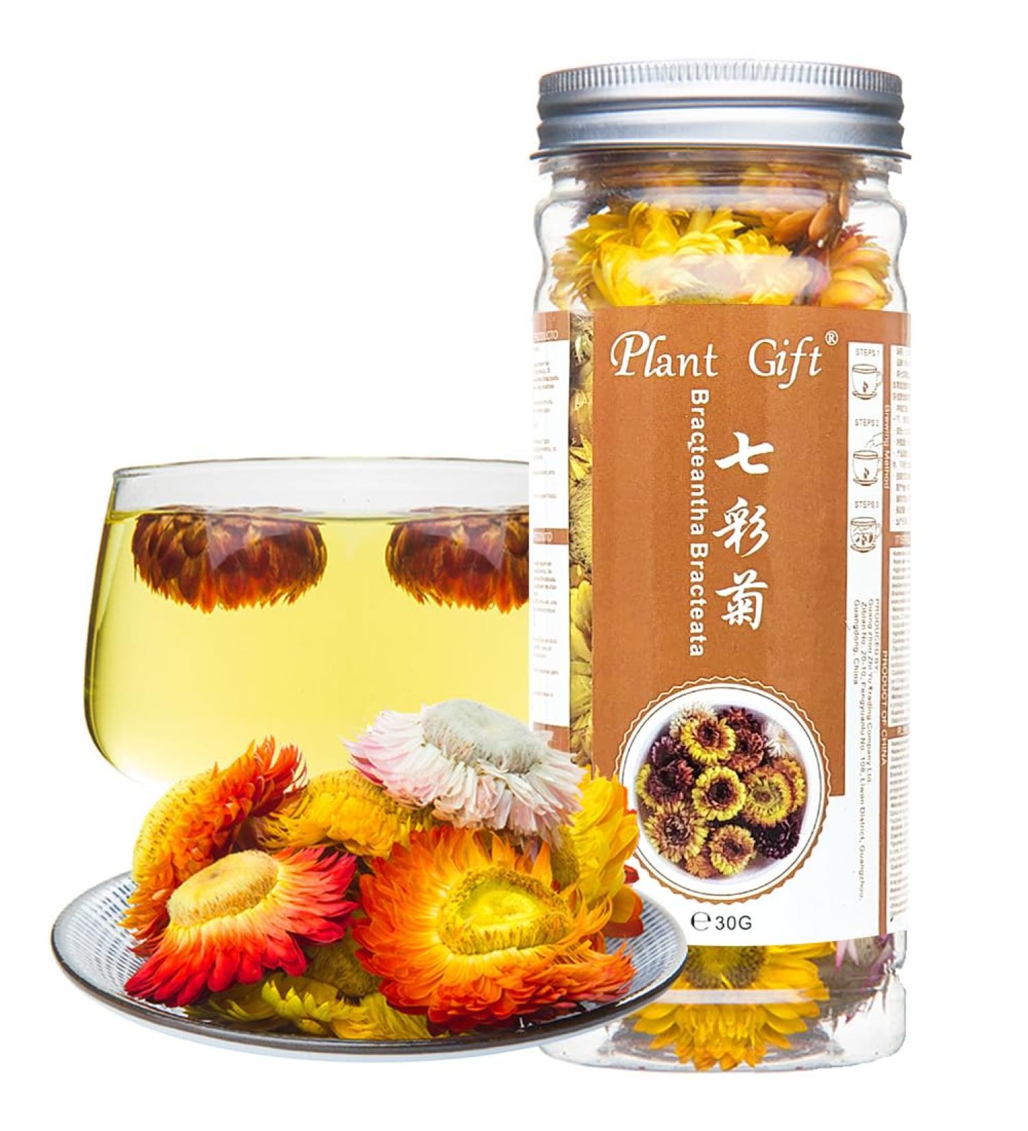 Buy Colorful Bracteantha Bractata Flower 30g | Anti-Fatigue Slimming Tea for Beauty & Liver Care - Buy Online on SooperMarket.com