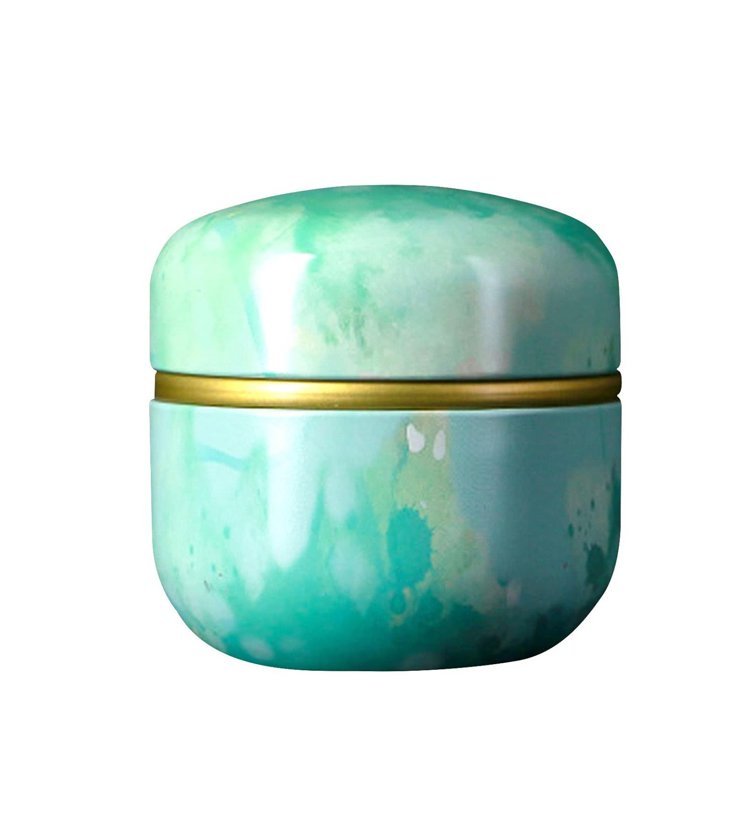 Topwon Talc-Free Body Powder Container with Puff- Green | Dusting Loose Powder Case for Baby and Women | Home and Travel Friendly - Buy Online on SooperMarket.com