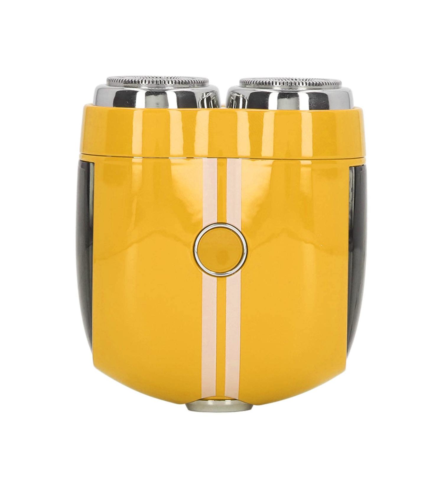 Electric Beard Trimmer Mini Electric Beard Shaver 10 300RPM Type C Charging Wet and Dry Dual Use for Travel (Yellow) - Buy Online on SooperMarket.com