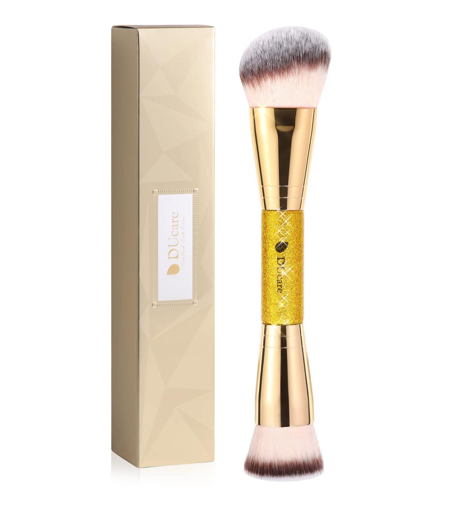 DUcare Dual-Ended Foundation Brush - Perfect for Blending Liquid, Powder, & Cream Makeup - Buy Online on SooperMarket.com