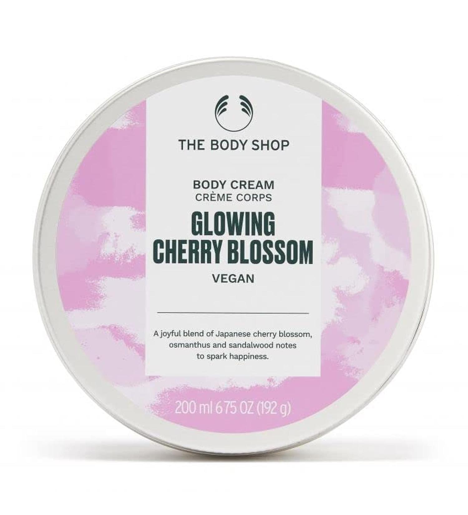 NEW! The Body Shop GLOWING CHERRY BLOSSOM Body Cream 200ml