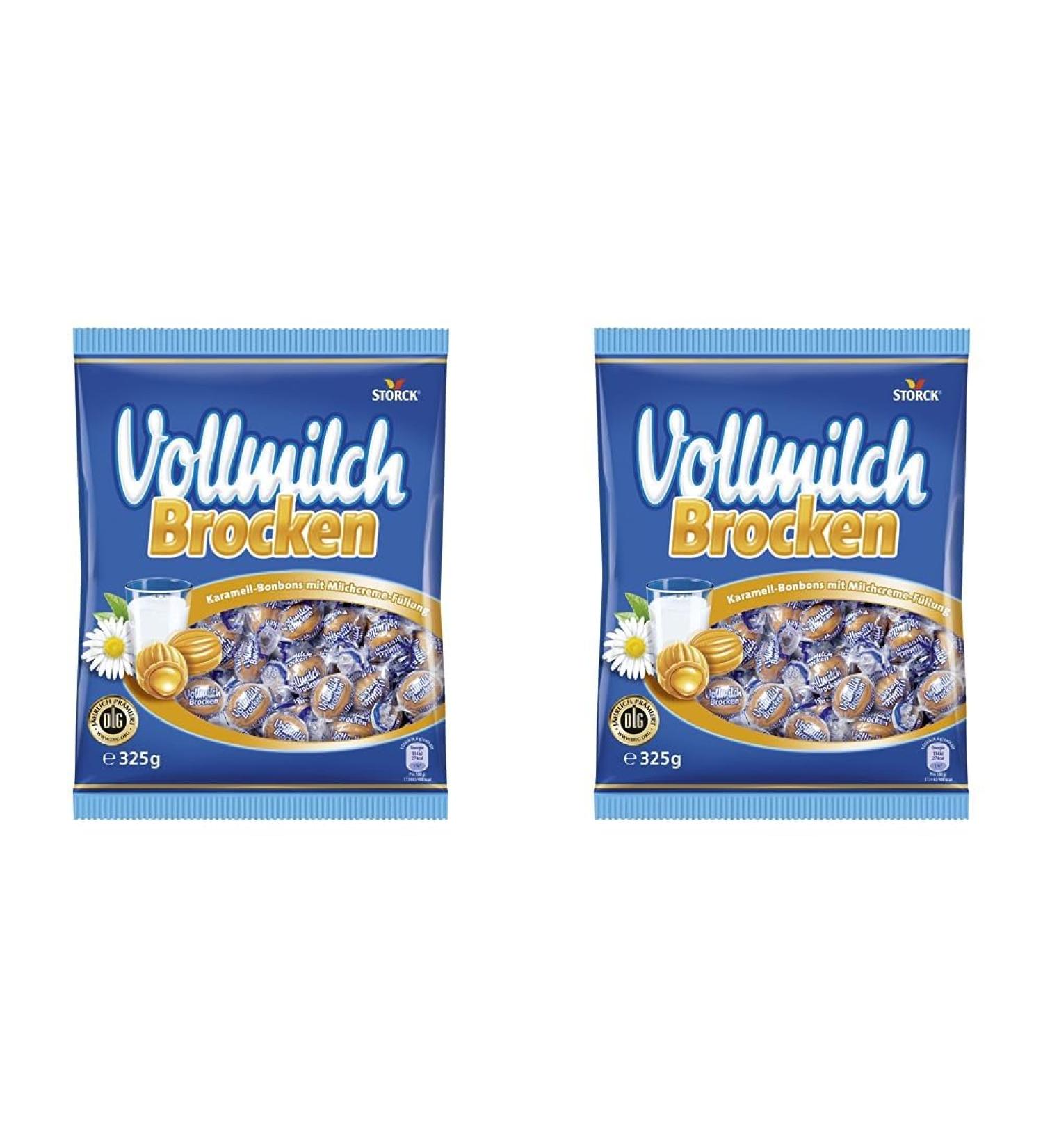 Buy Whole Milk Chunks - 1x325g Caramel Candies with Milk Cream Filling (Pack of 2) - International Shipping Available - Buy Online on SooperMarket.com