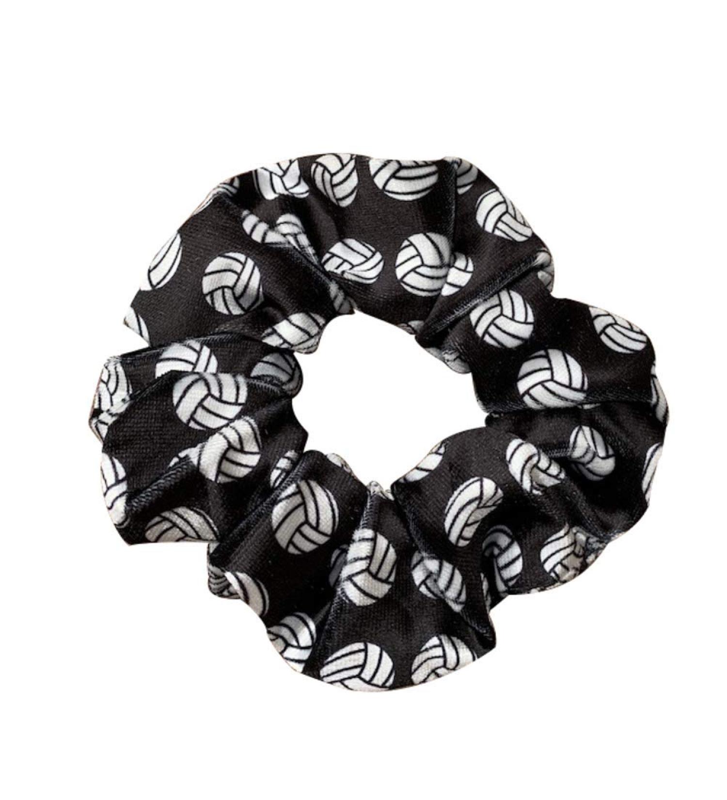Volleyball Premium Velvet Scrunchie - No Crease Hair Elastic | Volleyball Hair Accessories Gift - Buy Online on SooperMarket.com