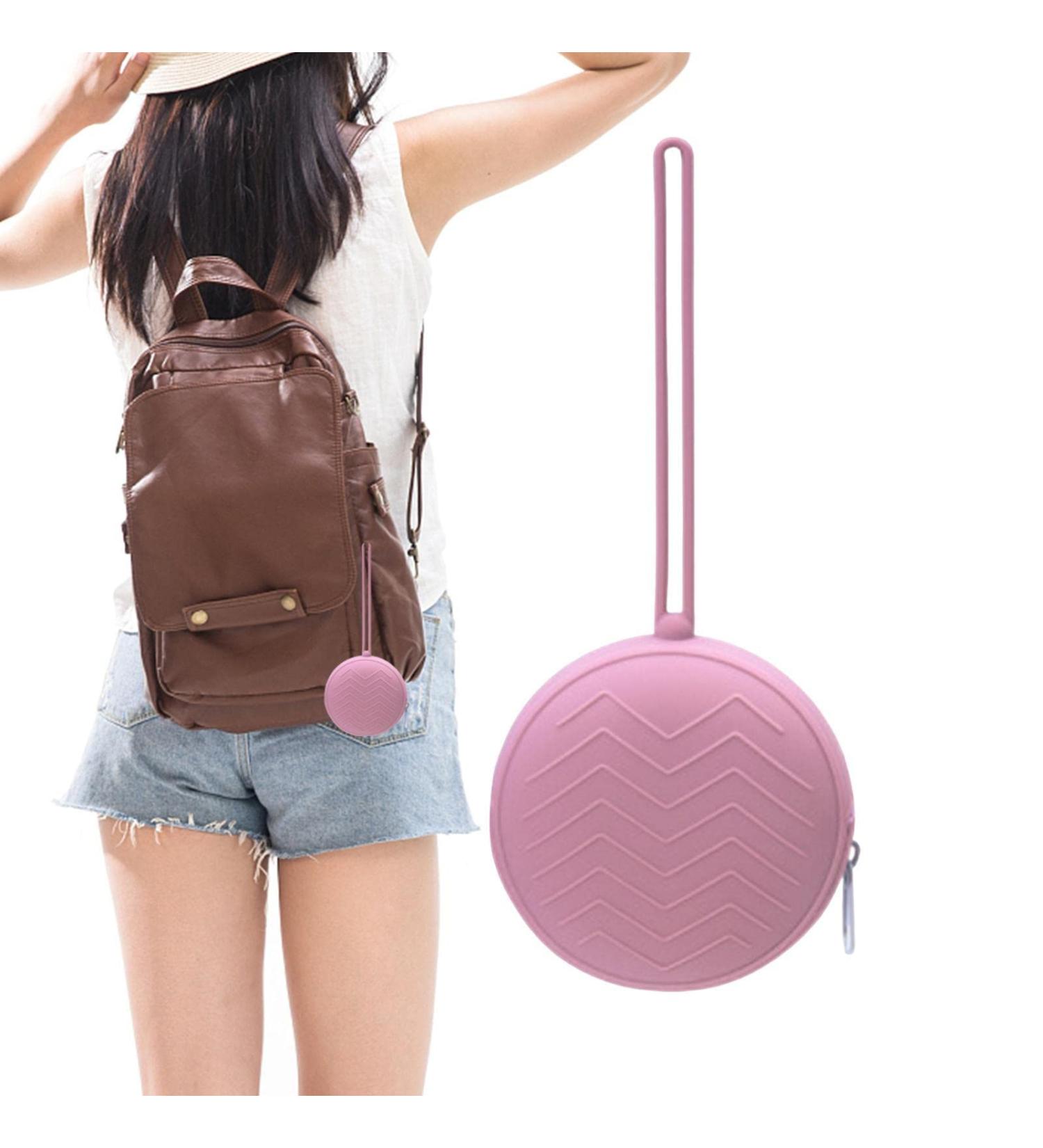 Virtcoy Silicone Loosteretui - Versatile Pink/Violet Storage Case for Pacifiers Keys Lip Balm & More | Ideal Travel Accessory - Buy Online on SooperMarket.com