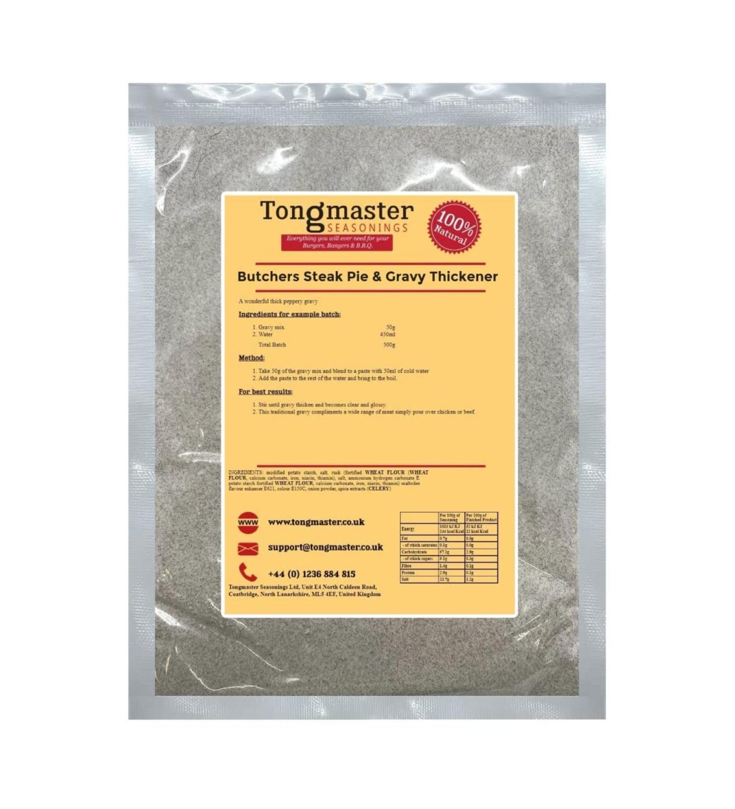 Butchers Steak Pie Seasoning & Gravy Thickener- 500g - Buy Online on SooperMarket.com
