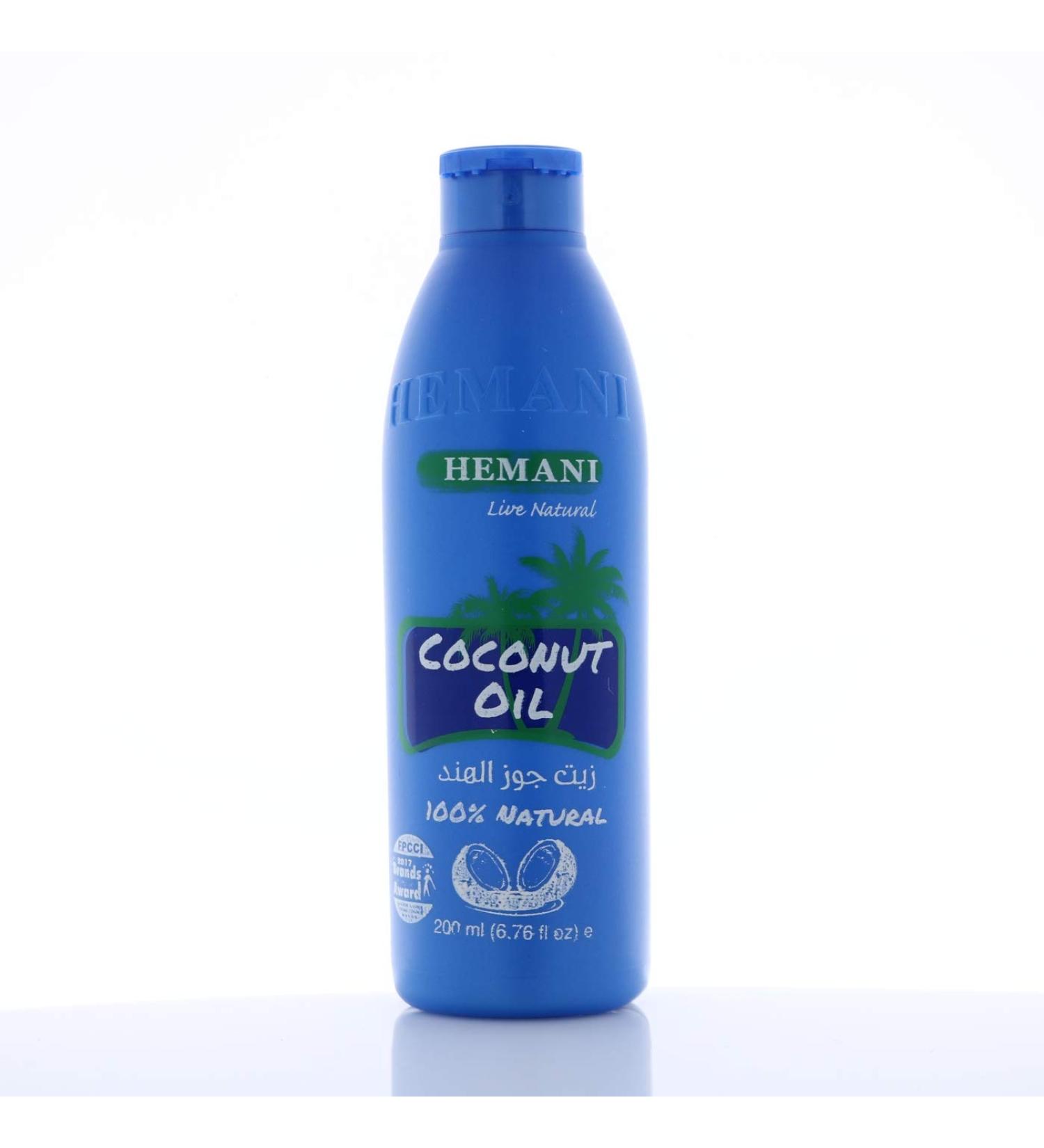 Hemani Coconut Hair Oil 200mL - Nourishing Blue Bottle | Best for Healthy Hair & International Shipping - Buy Online on SooperMarket.com