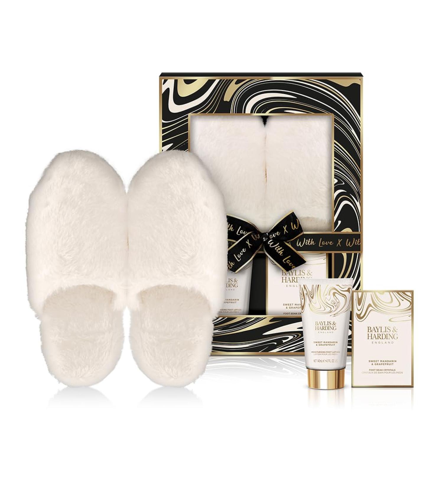 Baylis & Harding Sweet Mandarin & Grapefruit Luxury Slipper Gift Set - Vegan Friendly - Buy Online on SooperMarket.com