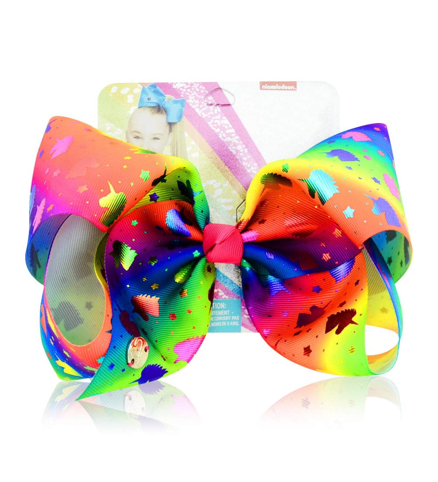 8 Inch Unicorn Hair Bow for Girls - JoJo Siwa Style Hair Barrette Accessory | Best Xmas Gift - Buy Online on SooperMarket.com
