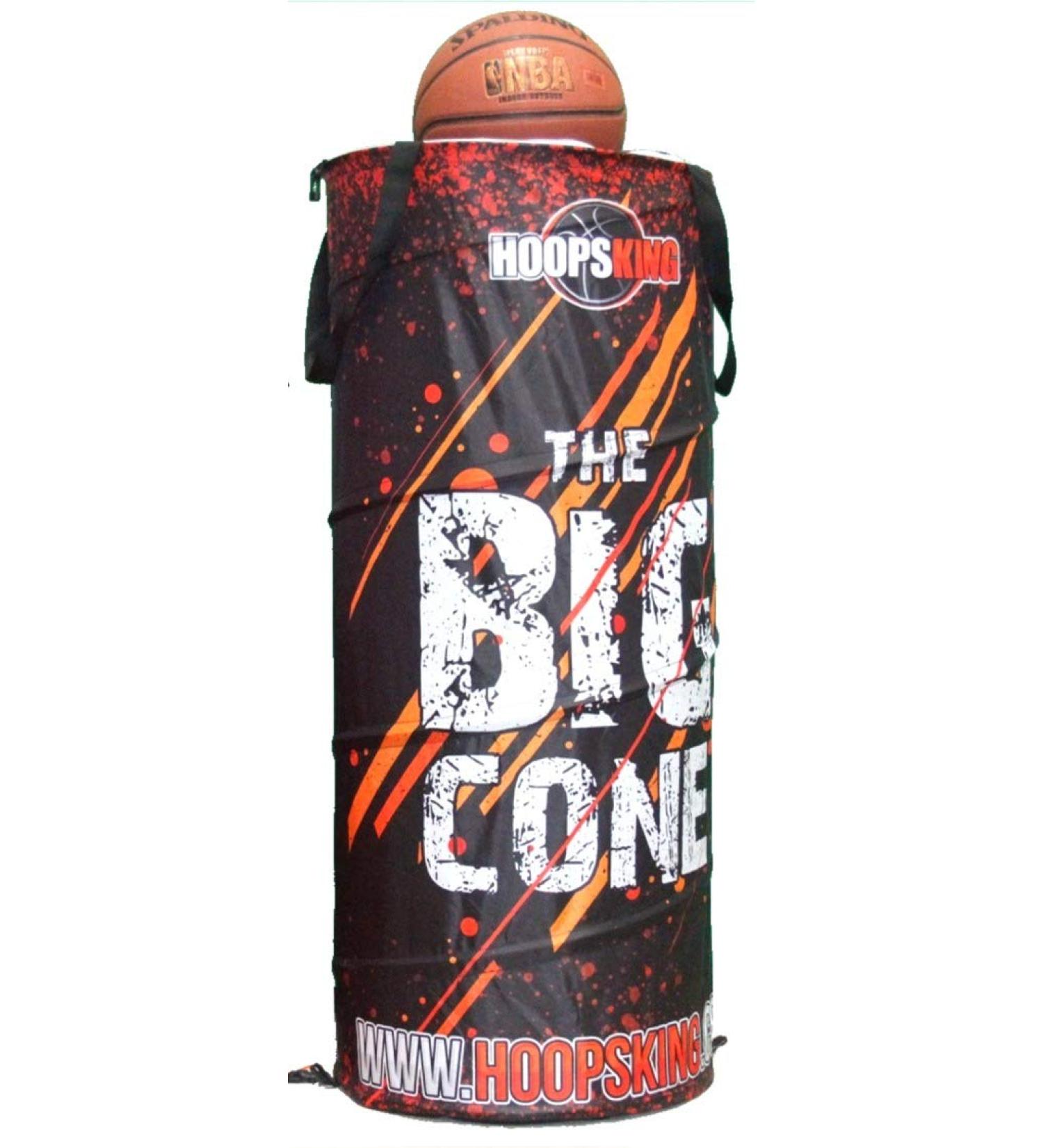HoopsKing Big Cone Sports Training Cone for Basketball, Soccer, Football & Lacrosse - Black - Buy Online on SooperMarket.com