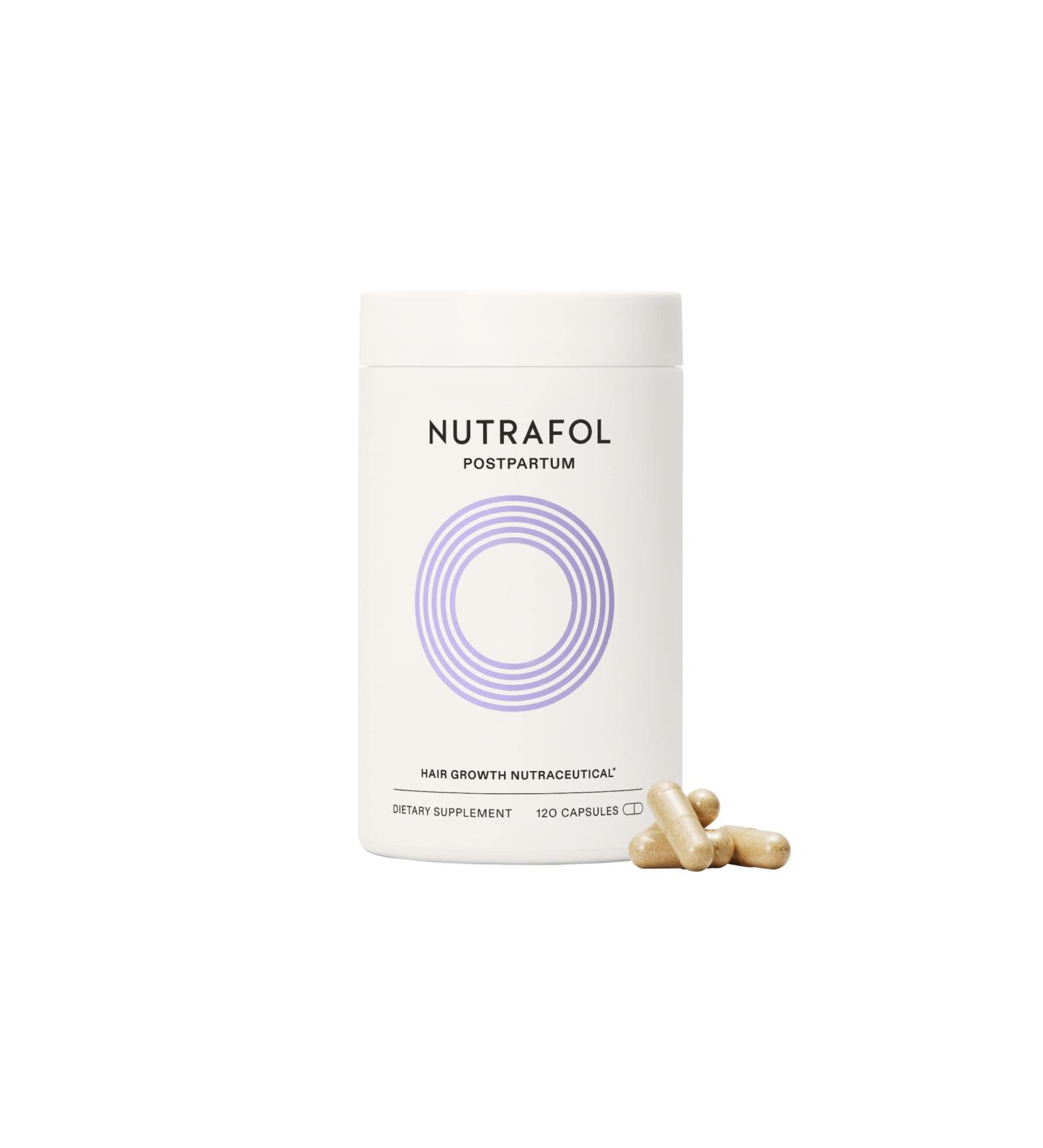 Nutrafol Postpartum Hair Growth Supplement for Thicker, Stronger Hair - Breastfeeding-friendly Ingredients - 1-Month Supply (120 Count) - Buy Online on SooperMarket.com