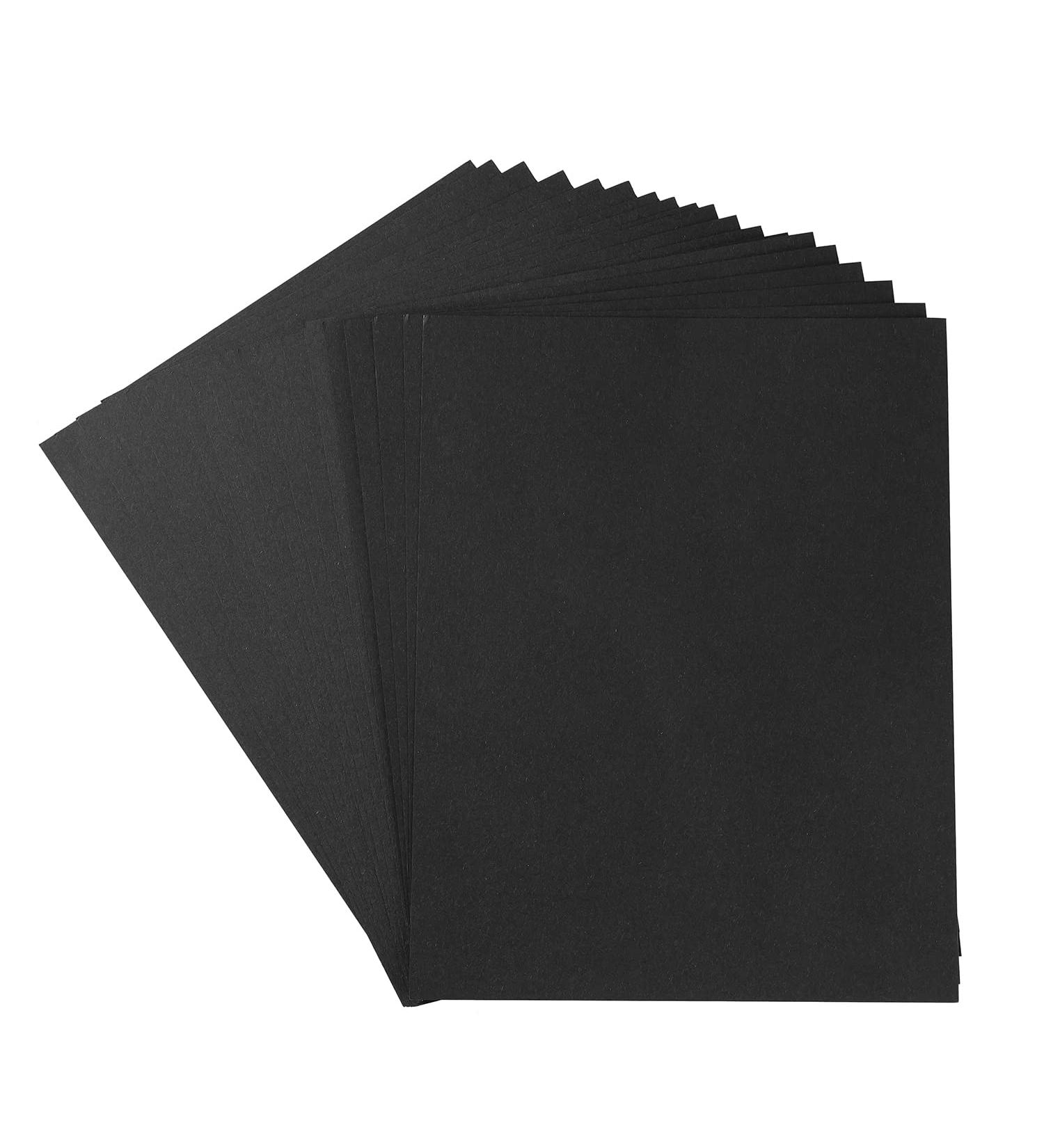 20 Sheets Colored Thick Paper Cardstock Blank for DIY Crafts Cards Making  Invitations  Scrapbook Supplies (Black  8.5 x 11 inches) Black 8.5 x 11 inches - Buy Online on SooperMarket.com