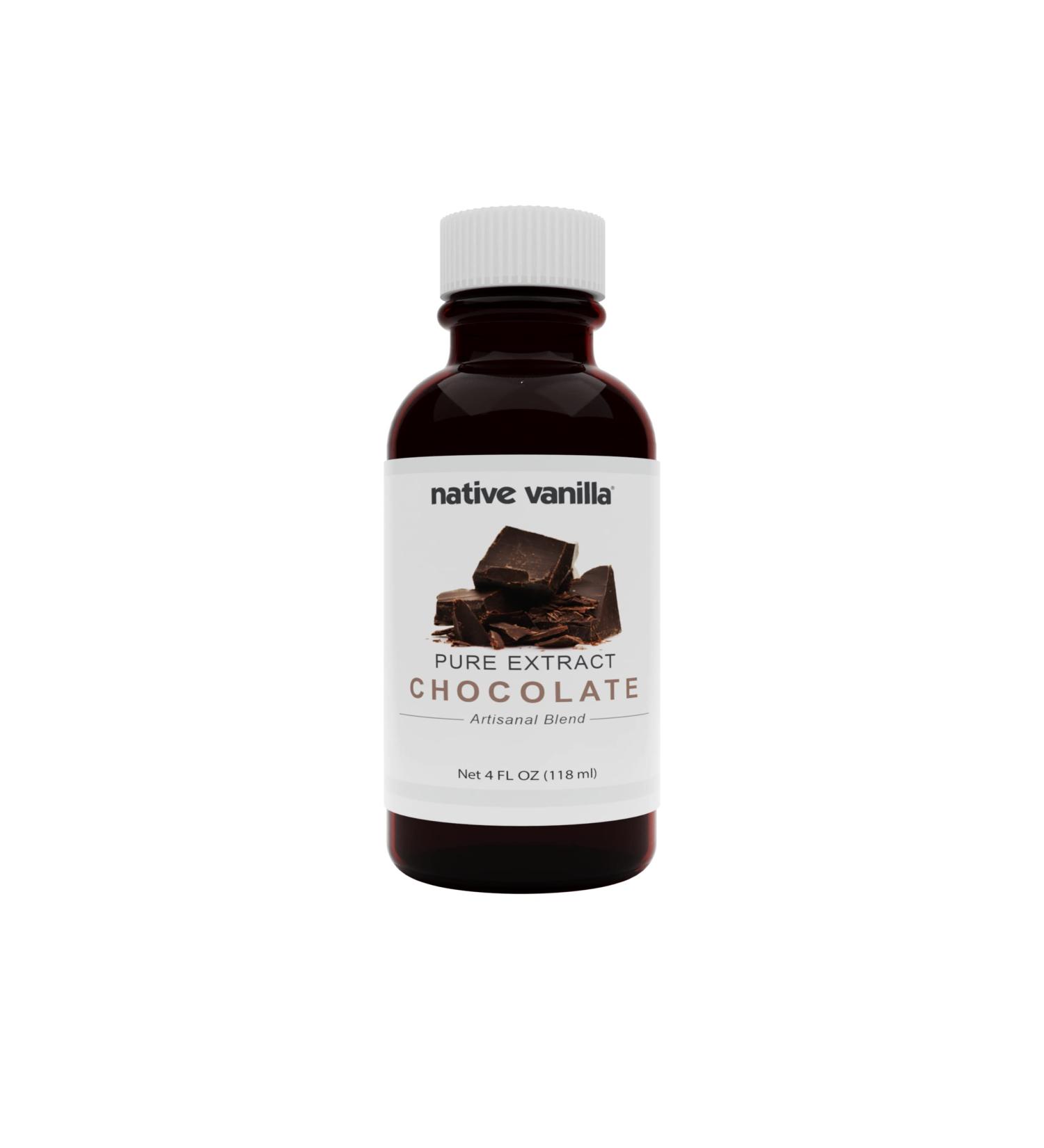 Native Vanilla Pure Chocolate Extract 4 Fl Oz - Perfect for Cooking, Baking, and Dessert Crafting - Buy Online on SooperMarket.com