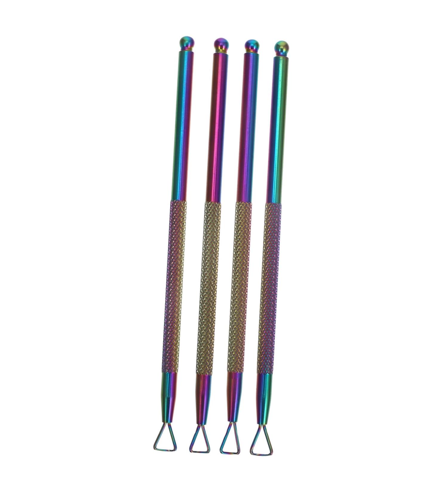 KALLORY Nail Trimmer Nail Care Tools Nail Scraper Metal Cuticle Pusher Cuticle Pusher Set Stainless Triangle Nail Polish Remover Tool (4 Pieces Silver) Pedicure Tools Nail Trimmers Blue - Buy Online on SooperMarket.com