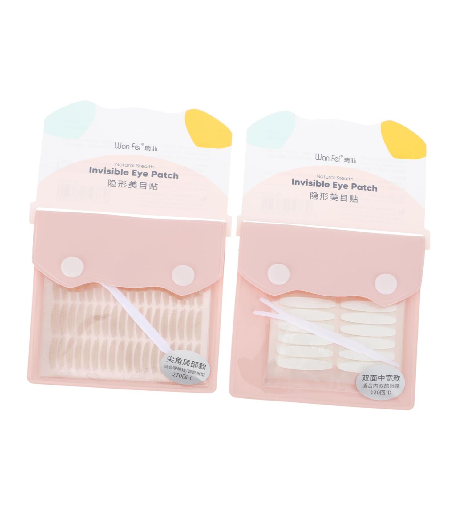 2 Lace Double Eyelid Stickers - Invisible Eye Tape Makeup Kit for Natural Look | Comfortable Eyelid Patches for Girls - Buy Online on SooperMarket.com
