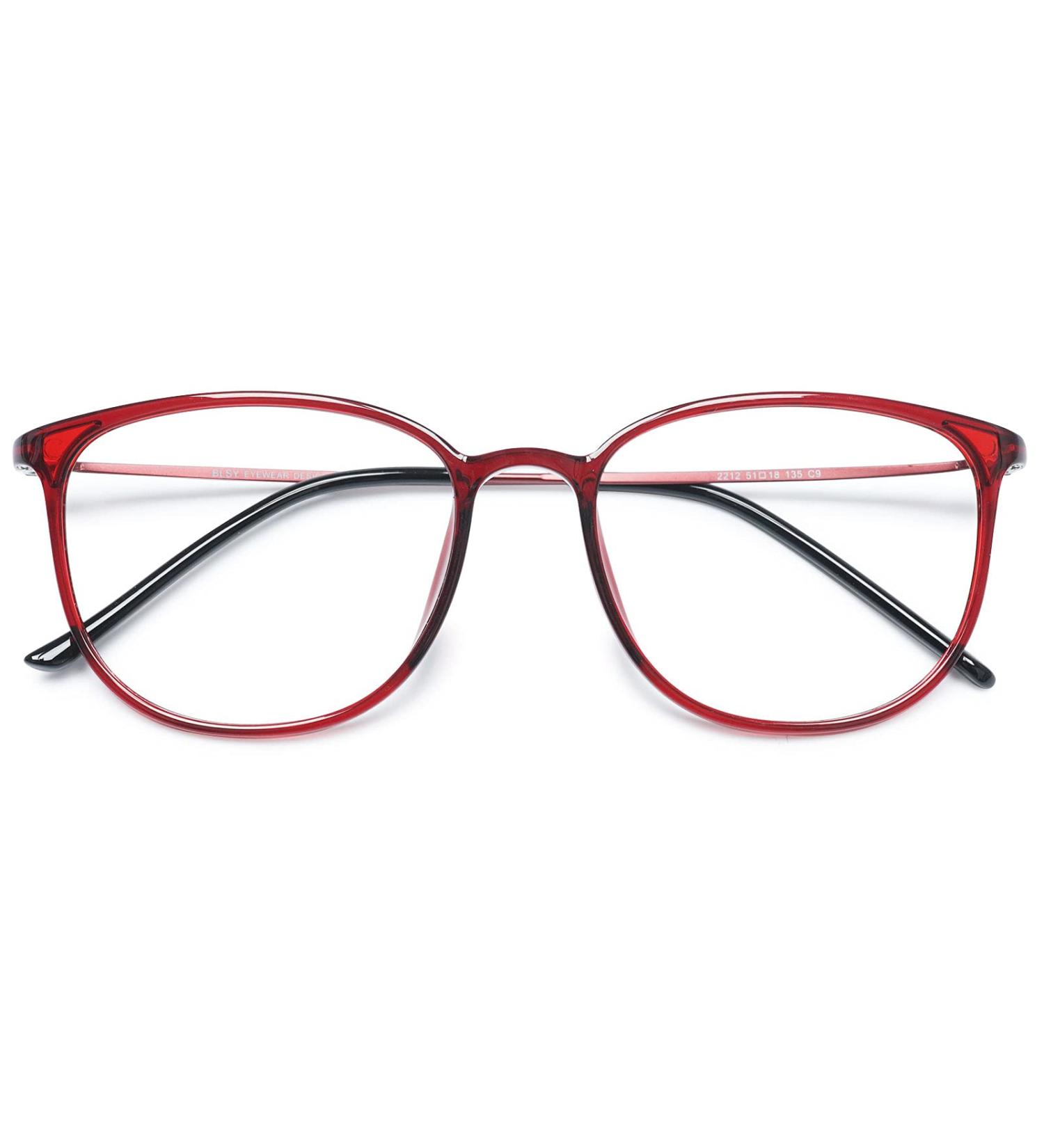 Koosufa Classic Retro Glasses Frames - Ultra Light TR90 Nerd Glasses for Men & Women - Thin Panto Style with Case - International Shipping Available - Buy Online on SooperMarket.com