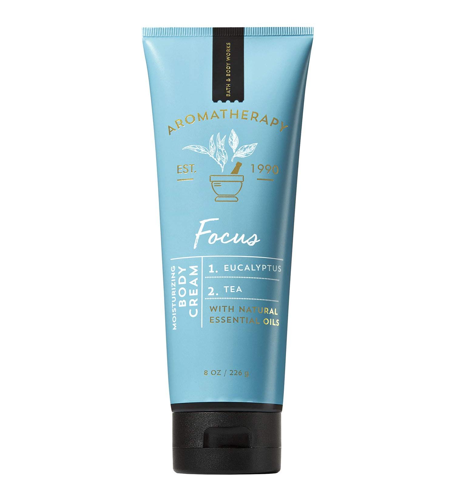 Bath and Body Works Aromatherapy Focus Eucalyptus & Tea Body Cream. 8 Oz.