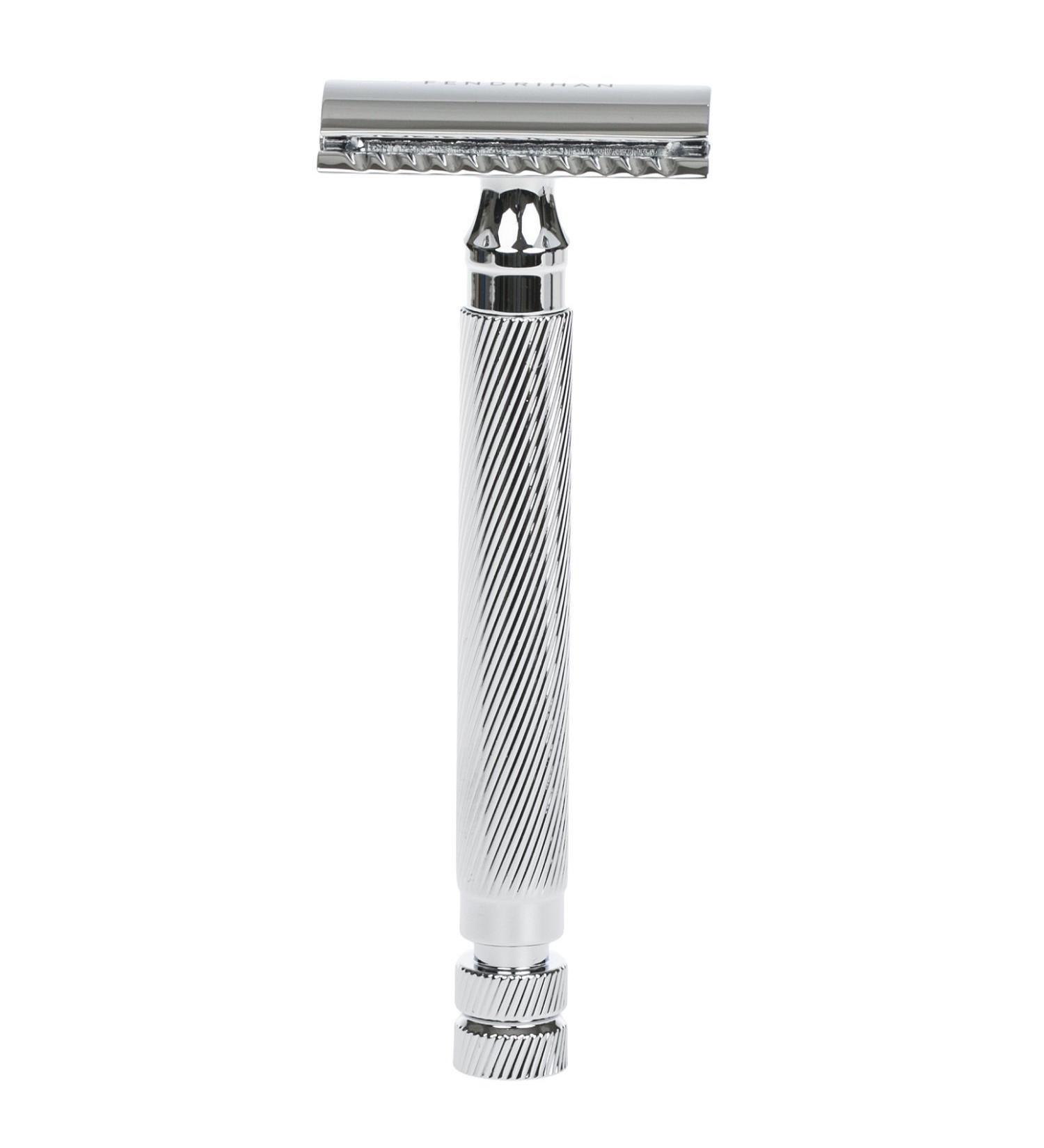 Fendrihan Bay Double Edge Safety Razor | Barber Pole Handle | Premium Shaving Experience - Buy Online on SooperMarket.com