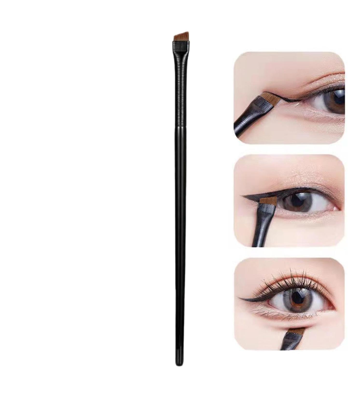 Brow Brushes for Eyebrows Eyeliner Brush | Fine Angled Precision Eye Liner Makeup Brush Ultra Thin Eye Brow Slanted Flat Angle Makeup Tool A102 - Buy Online on SooperMarket.com