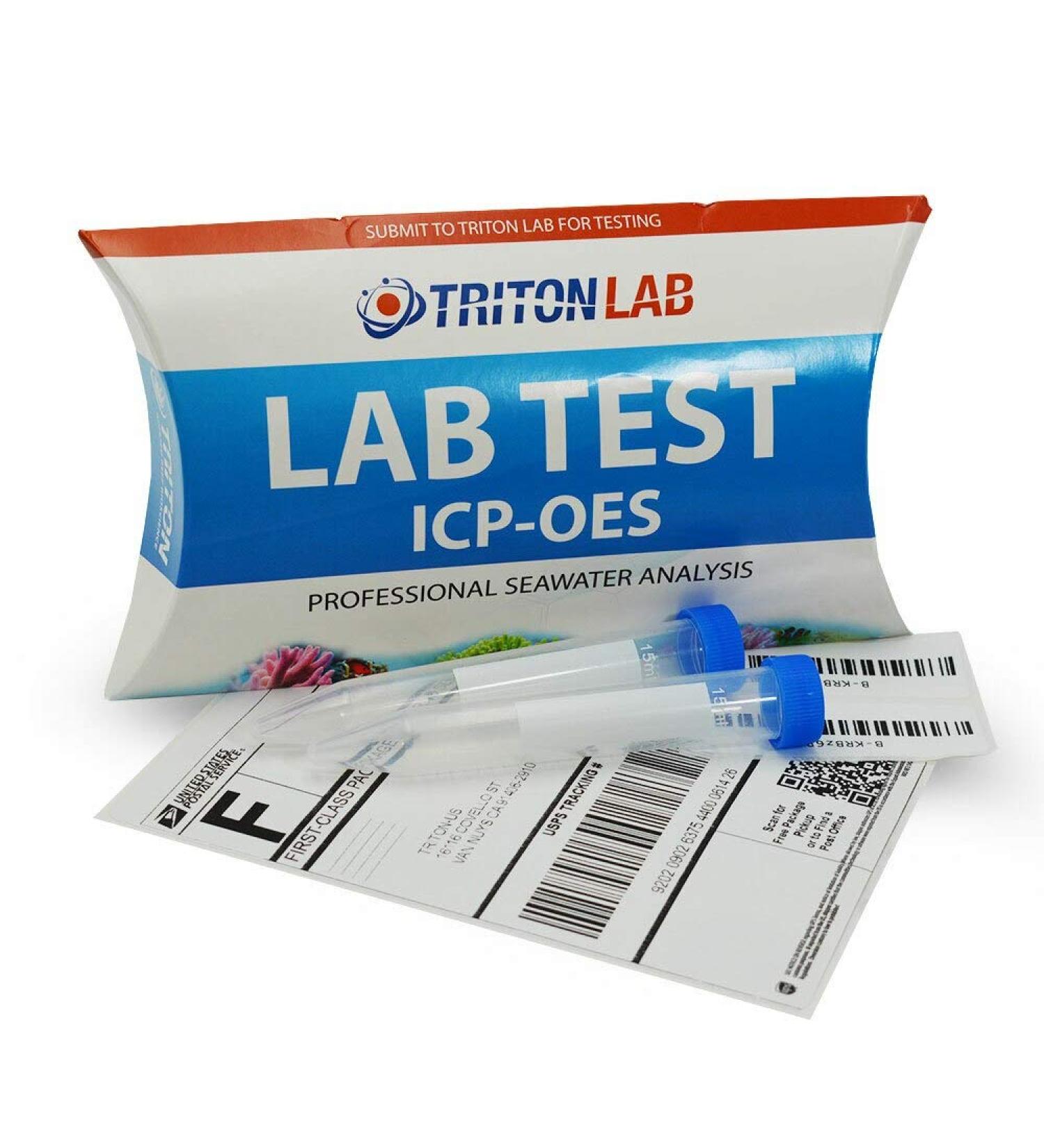 Triton Labs ICP-OES Water Test- Full Panel of 32 Elements - Saltwater Reef Testing Kit