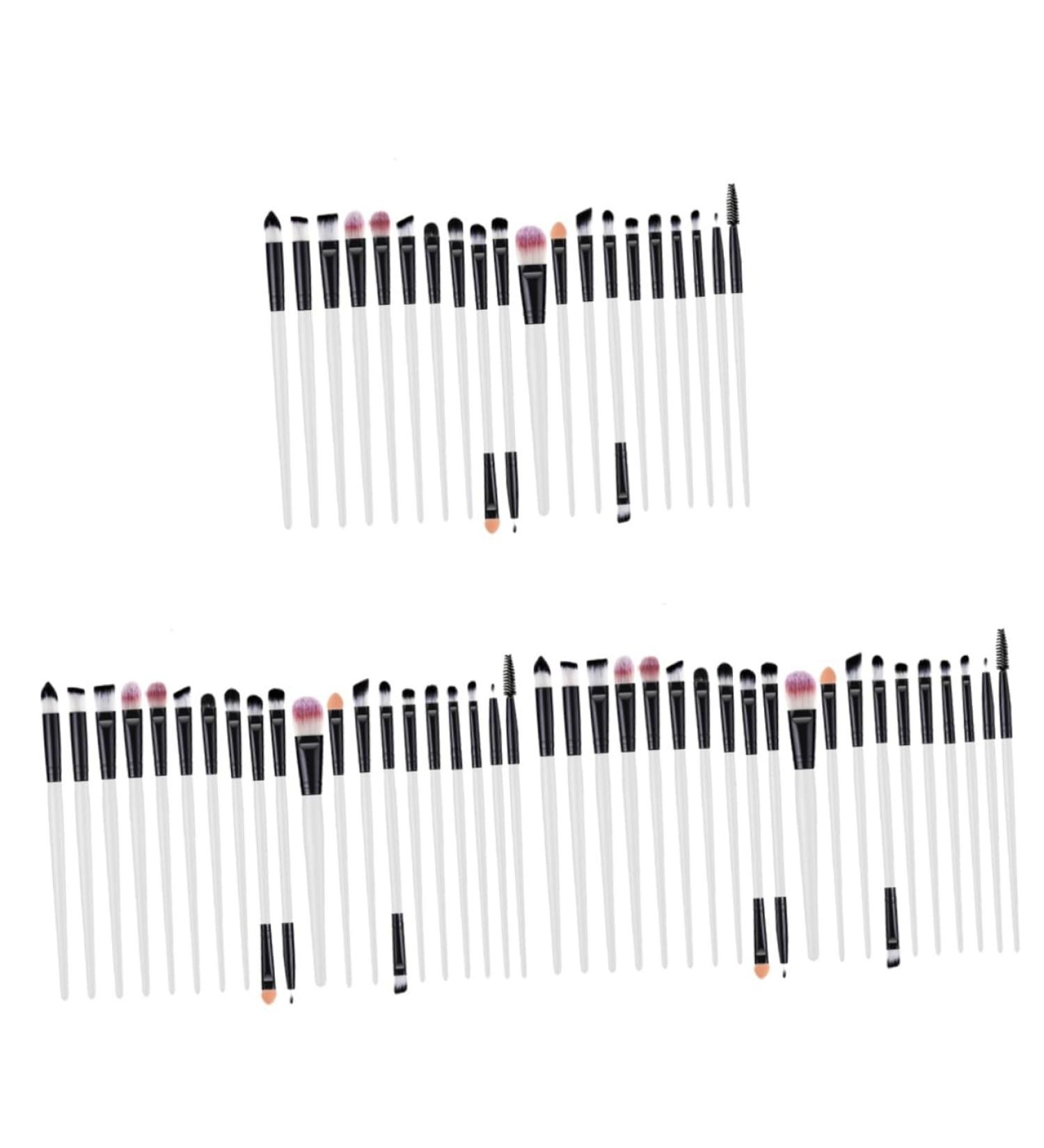 Shop NOLITOY 60 Pcs Makeup Brush Set - Spoolie Eyeliner & Foundation Brushes for Flawless Application | Portable Women s Makeup Accessories - Buy Online on SooperMarket.com