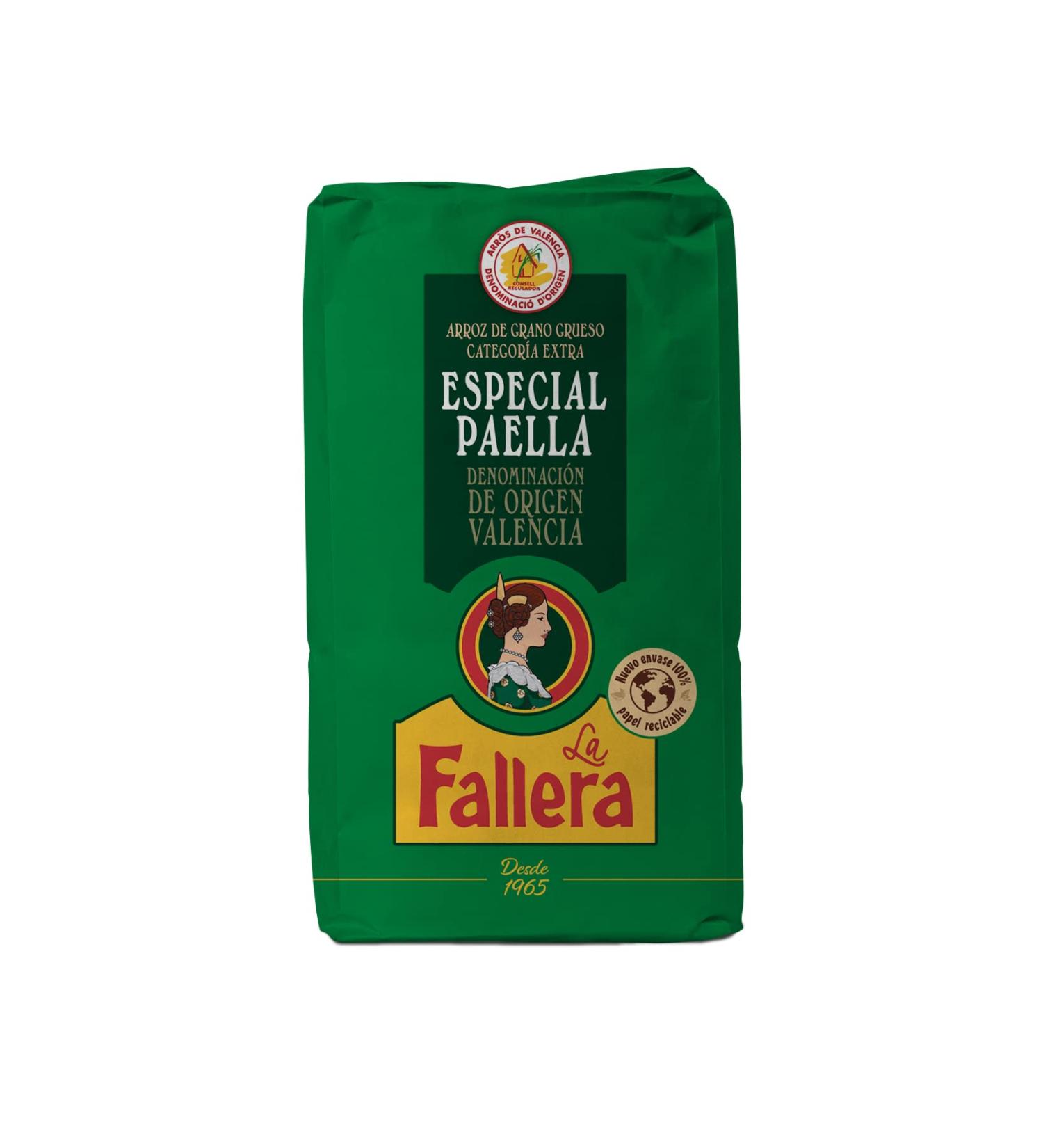 La Fallera Paella Rice DO Valencia - 1 kg Authentic Spanish Rice for Perfect Paella - Buy Online on SooperMarket.com