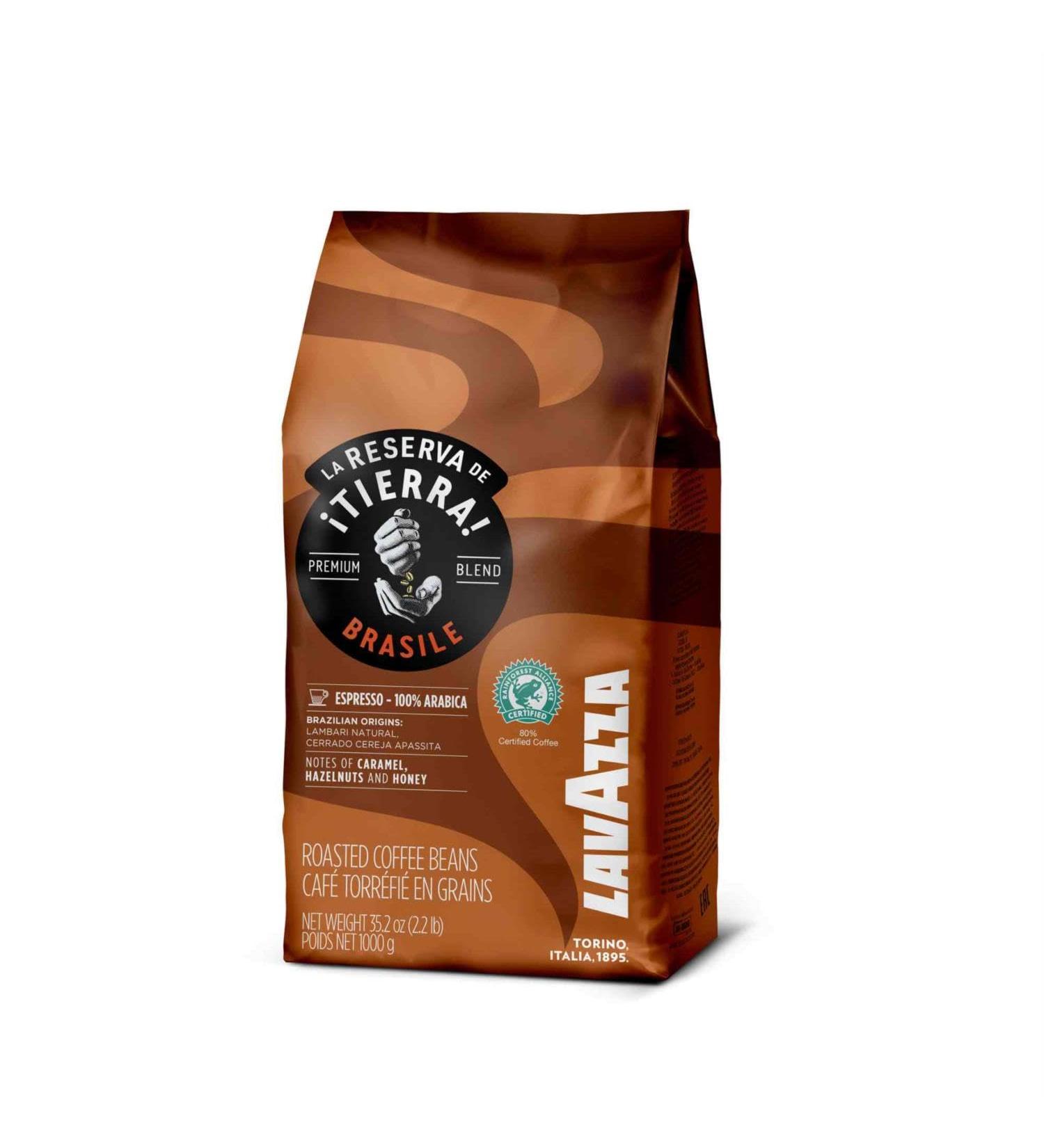 Lavazza Tierra Brasile Arabica Coffee 1.00 kg CD-Lavazza Tierra Brasile - 100% Arabica Brasile 1 kg (Pack of 1)