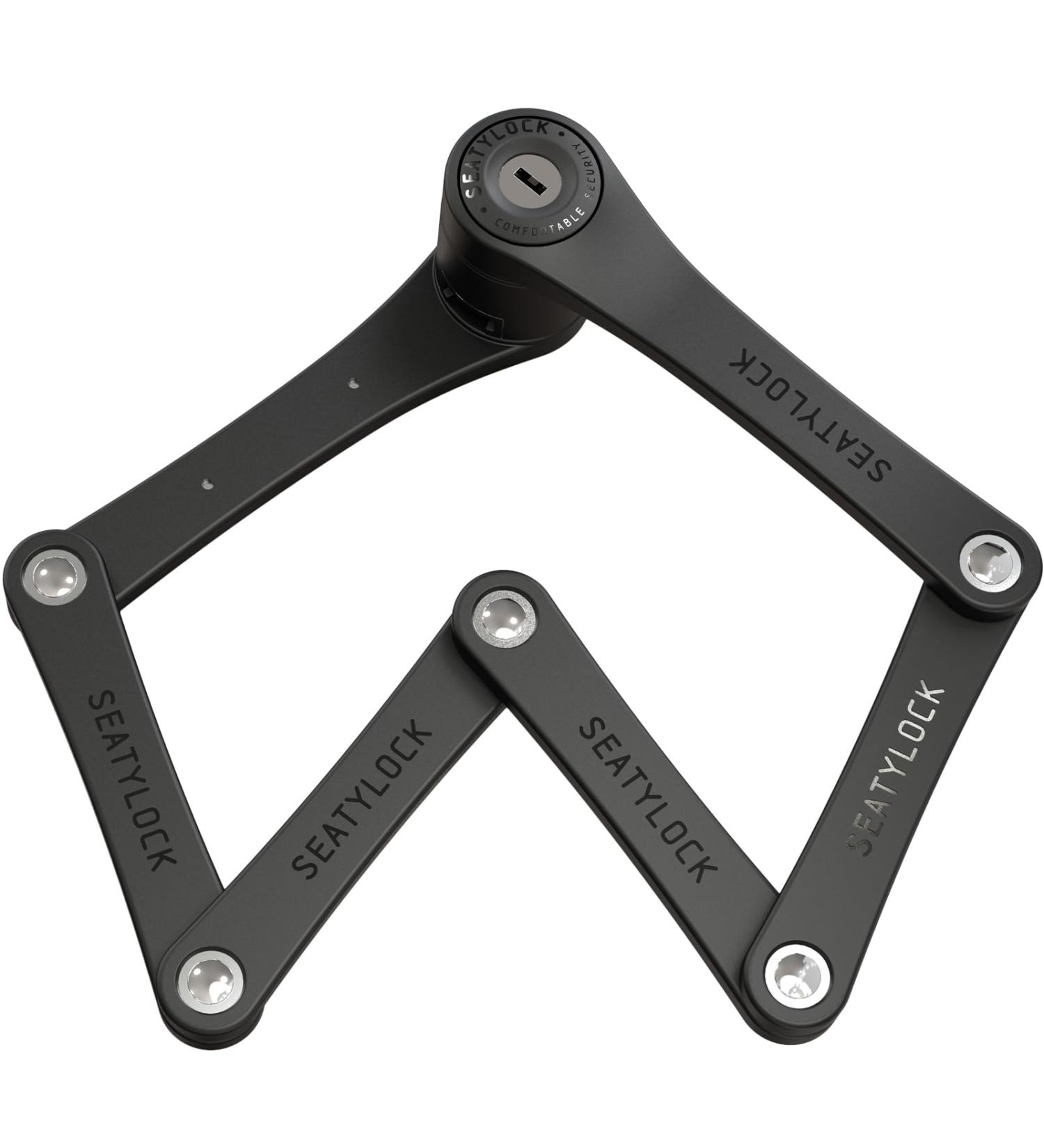 Foldylock Mini Folding Bike Lock - Patented Test Winner Secure & Lightweight 75cm Keyed Lock for City Bikes & E-Scooters - Black - Buy Online on SooperMarket.com