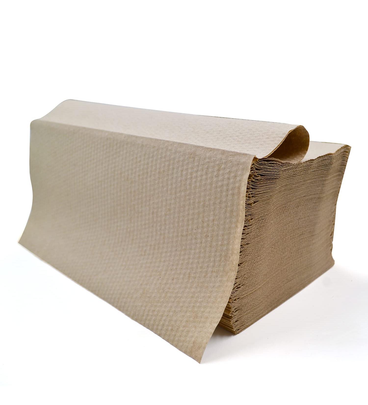 Defacto 5000 Zigzag Paper Towels - 25x23 cm 1-Layer Gray Folding Towels for Donors - Bulk Pack - Buy Online on SooperMarket.com