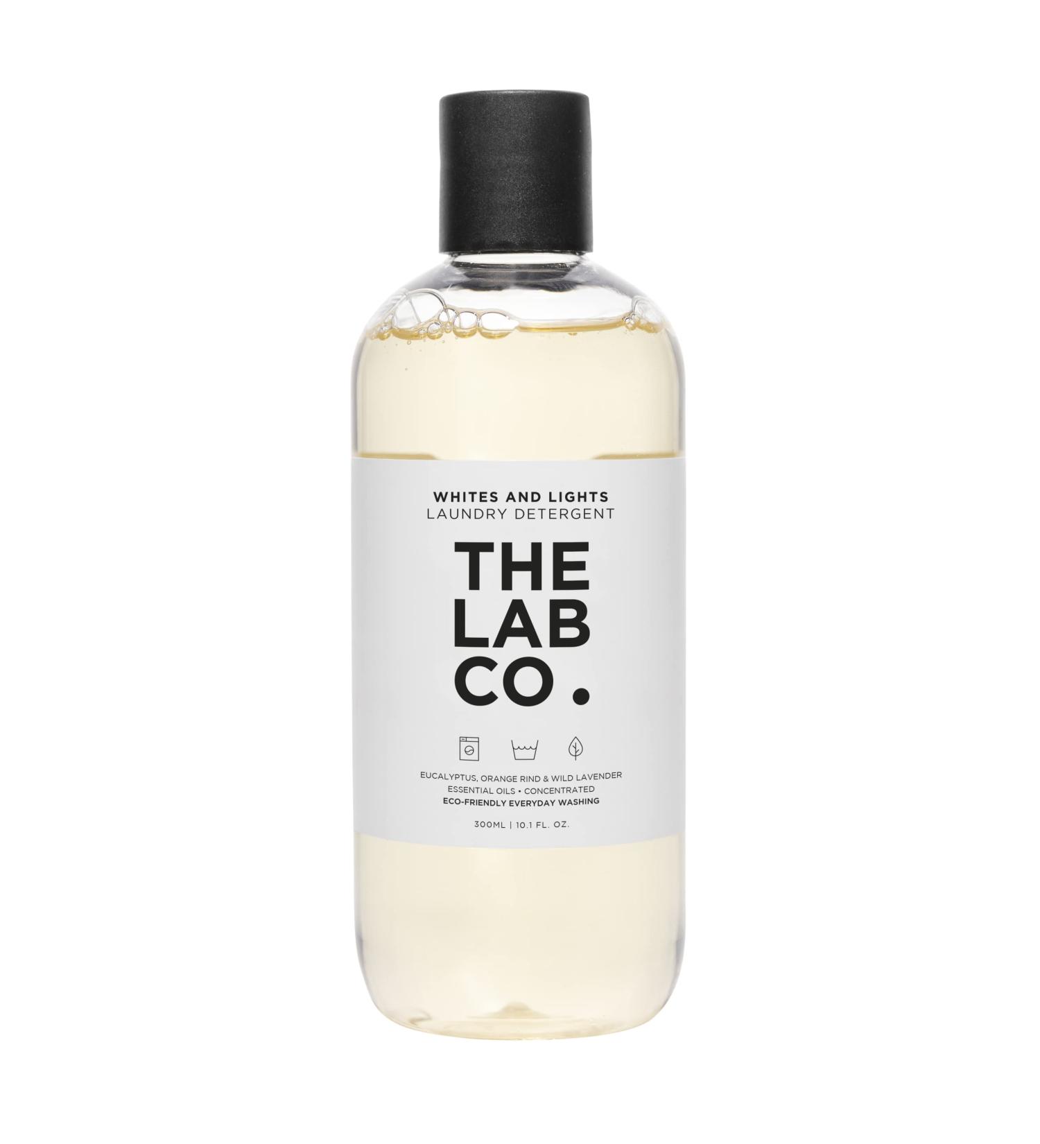 The Lab Co. Lights & Whites Wash Liquid. Non-Bio Laundry Detergent for use in washing machines and hand washing. Scented with Lavender and Orange Rind. Size 300ml. For up to 20 washes. - Buy Online on SooperMarket.com