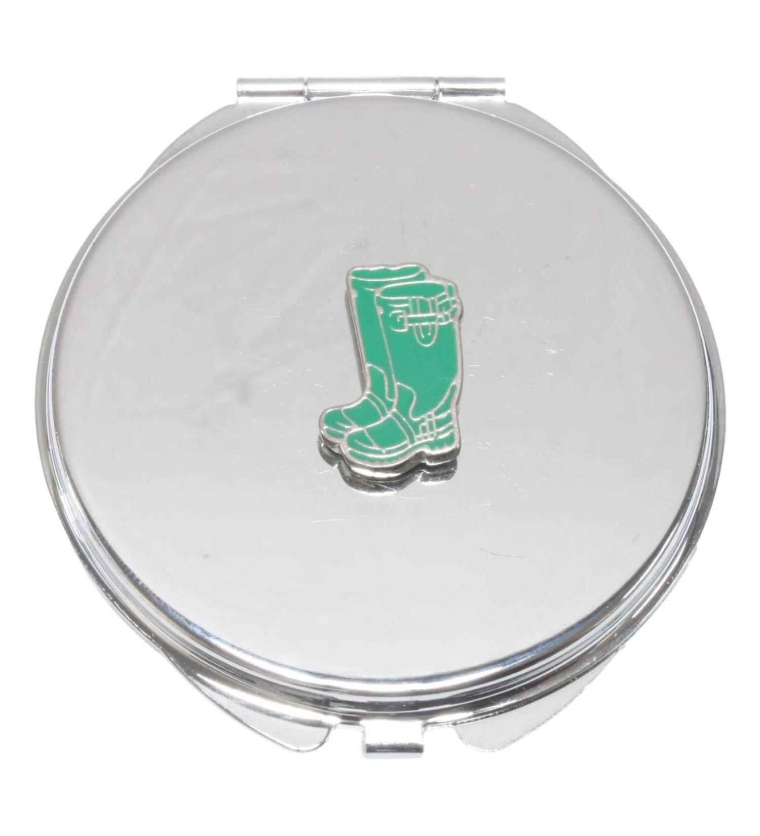 Green Wellies Compact Mirror Handbag Gift With Free Engraving 162 - Buy Online on SooperMarket.com
