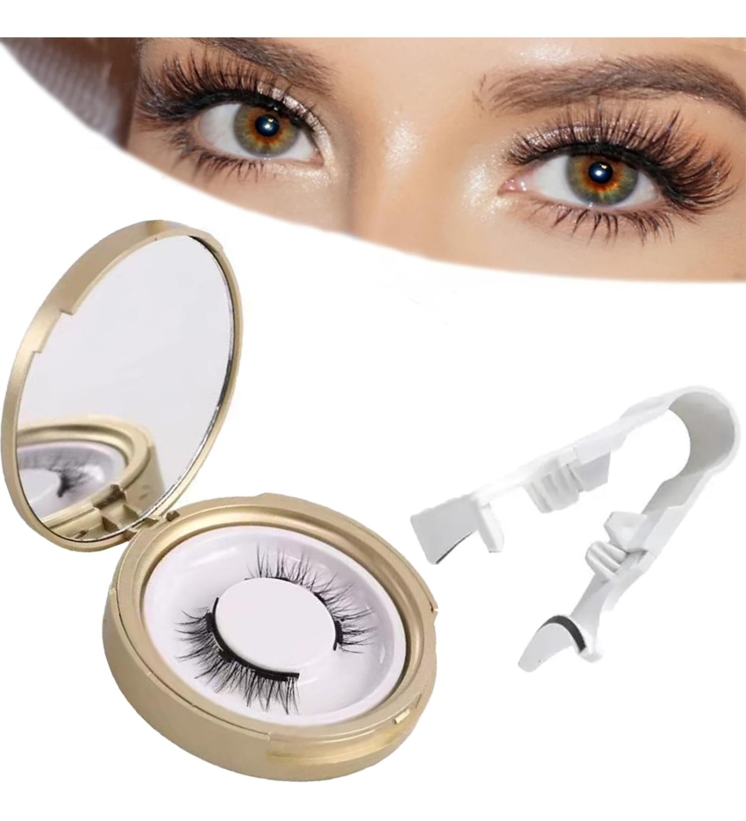 Magnetic False Eyelashes Reusable Magnetic Lashes Kit-Magnetic Lashes With Applicator Soft Magnets False Eyelashes Easy To Wear No Glue & No Makeup Remover Natural Look 3D Effect (EB01) - Buy Online on SooperMarket.com