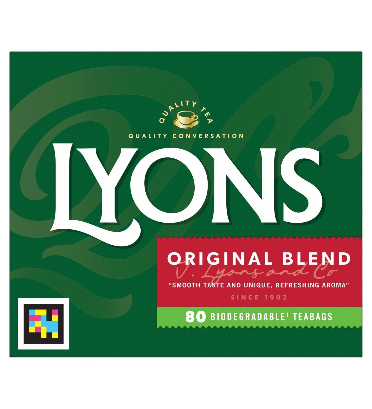 Lyons Original Tea Bags (80 Tea Bags) by Lyons Tea of Ireland - Buy Online on SooperMarket.com