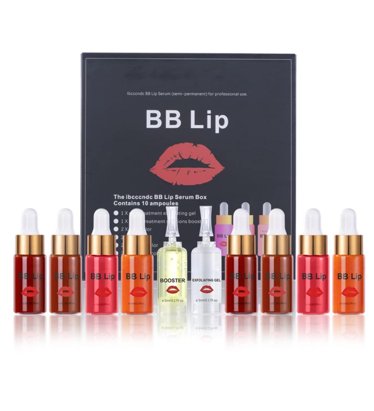 Buy BB Lips Serum Kit | Moisturizing Lip Gloss & Pigment Set for Plumping Lips International Shipping Available - Buy Online on SooperMarket.com