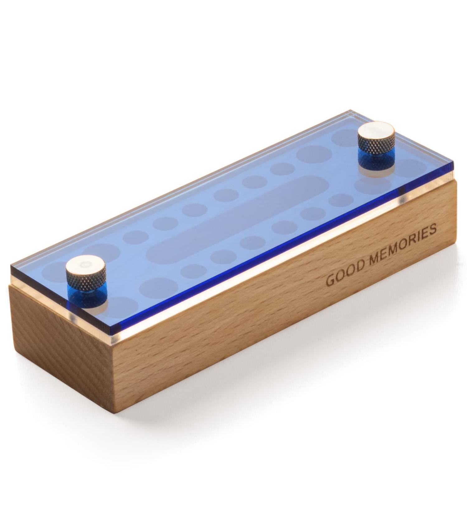 iwoohome Milk Tooth Box for Boys and Girls | Transparent Window Design | Ideal Gift for Christening and Birthday | Blue-transparent - Buy Online on SooperMarket.com