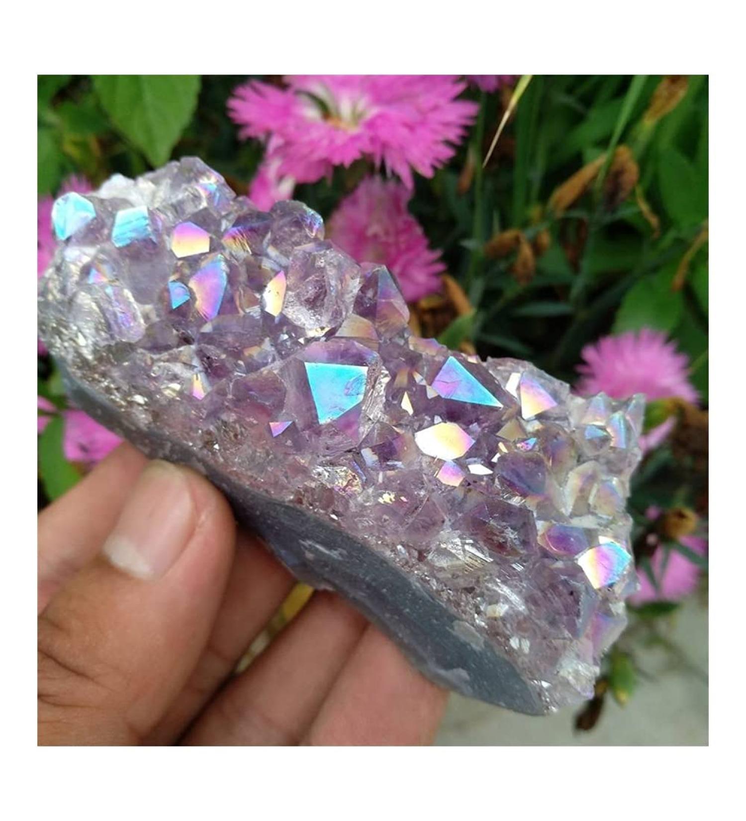 Amethyst Rough Stone for 180g Gold Titanium Purple Rainbow Amethyst Bismuth Crystal Cluster Brazil HOMEZHOU - Buy Online on SooperMarket.com