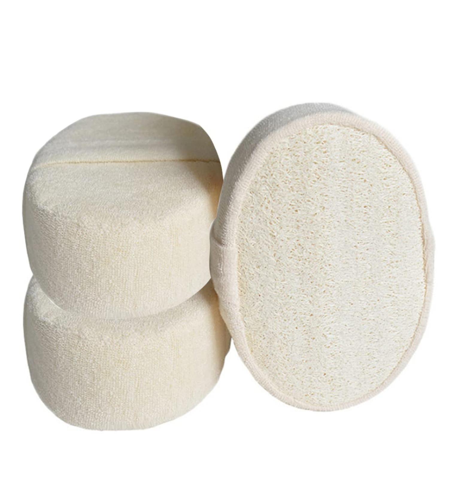 Natural Loofah Sponge Set - 3PCS Bath Shower Ball & Massage Brush for Optimal Exfoliation | Eco-Friendly & International Shipping - Buy Online on SooperMarket.com
