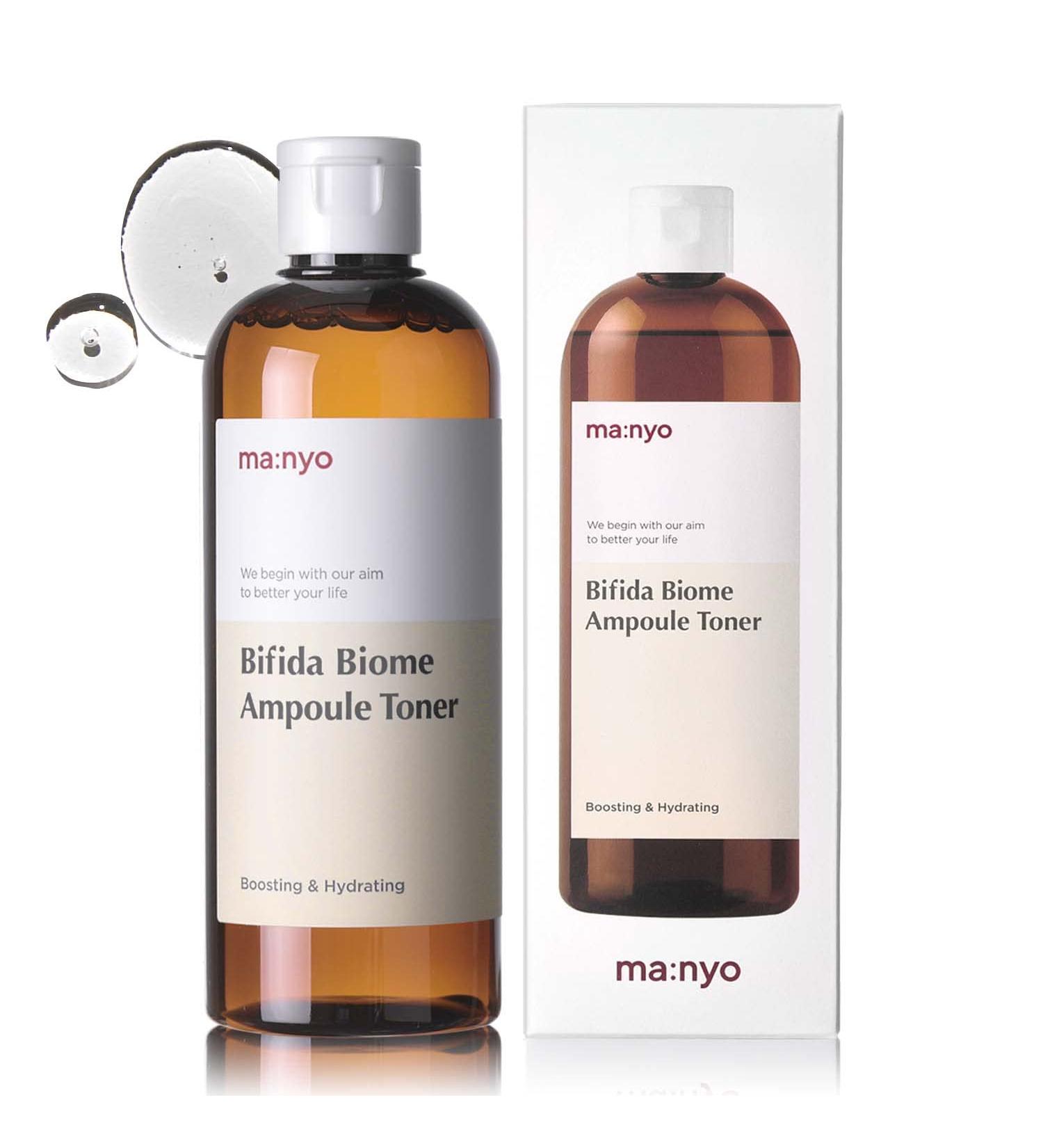 Manyo Factory Bifida Biome Ampoule Toner 400ml - Hyaluronic Acid Serum for Daily Firmness - Korean Skincare for Women and Men - Buy Online on SooperMarket.com