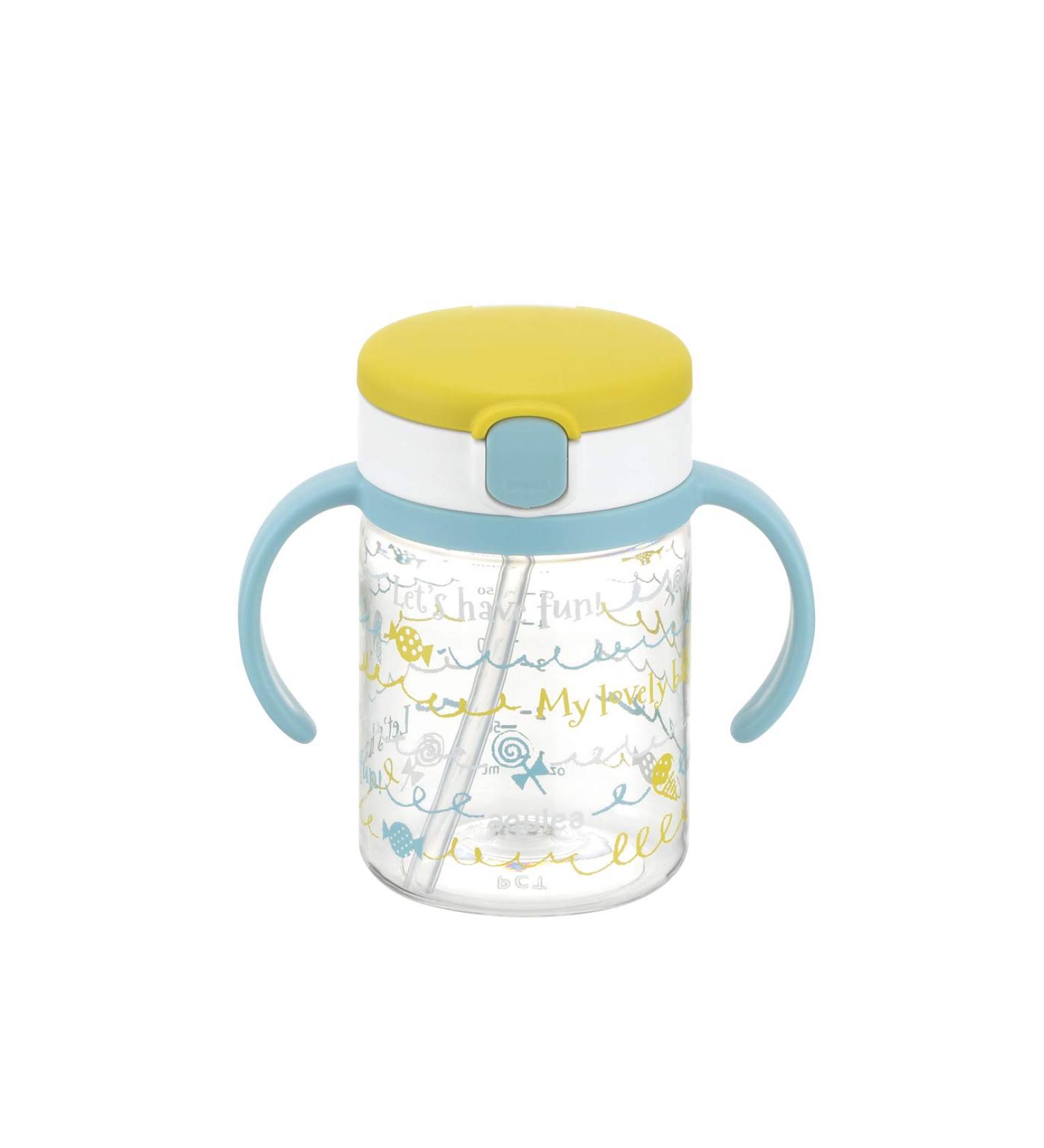 Richell Aqulea 200ml Yellow Straw Mug - Ideal for Outings - Buy Online on SooperMarket.com