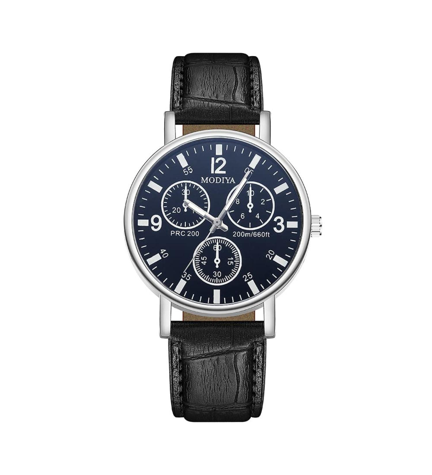 SXCDD Retro Fashion Black Belt Watch | Casual Cool Design | Unique Creative Gift - Buy Online on SooperMarket.com