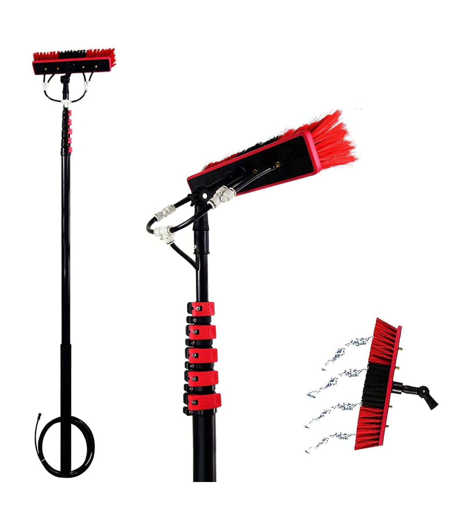 Window Cleaning Pole Extendable Cleaning Equipment Water Fed Pole Kit for Roof Photovoltaic Panel Telescopic Cleaning Brush 55cm Brush Head 6M/21FT - Buy Online on SooperMarket.com