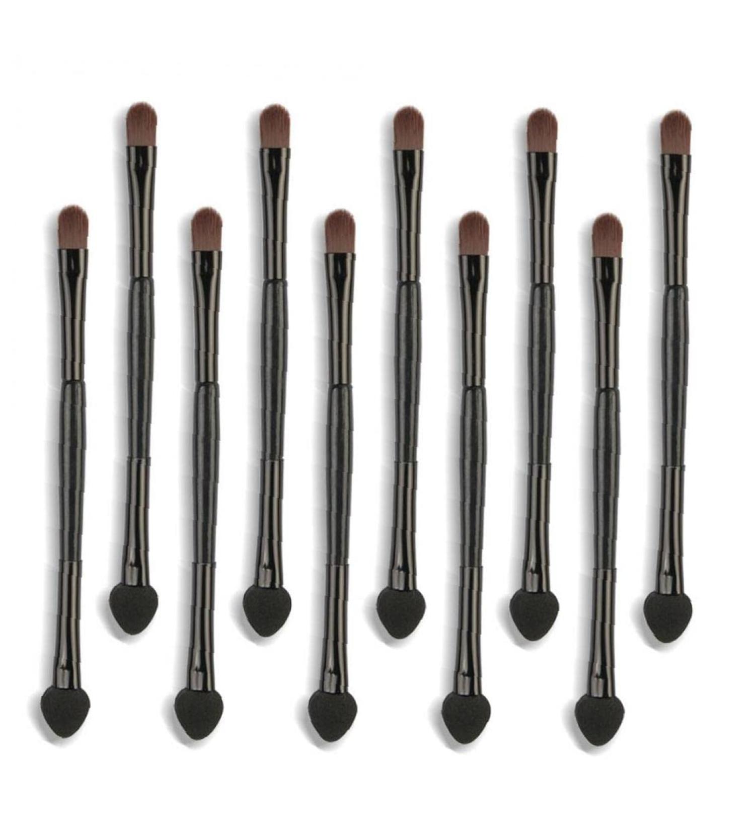 Tosssper 10-Piece Makeup Brush Set - Dual-Ended Eyeshadow Applicators & Beauty Tools for Perfect Eyelashes | International Shipping Available - Buy Online on SooperMarket.com